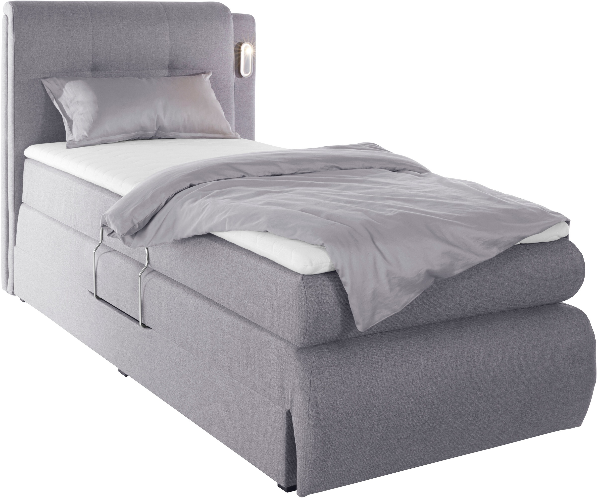 COLLECTION AB Boxspringbett »Borna«, inklusive Bettkasten, LED-Beleuchtung und Topper