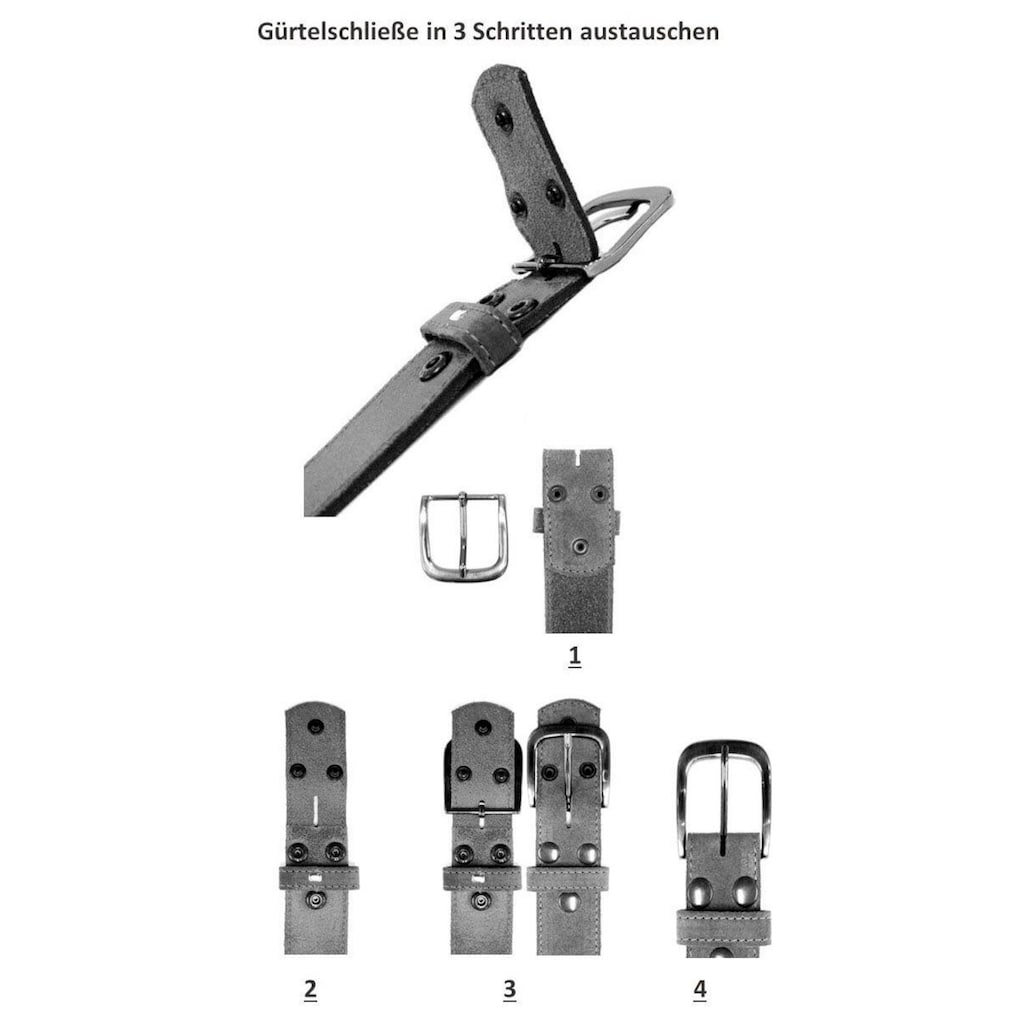 RETTUNGSRING by showroom 019° Gürtelschnalle, individuelle Gürtelschließe, Schließe, 4cm, Zamak