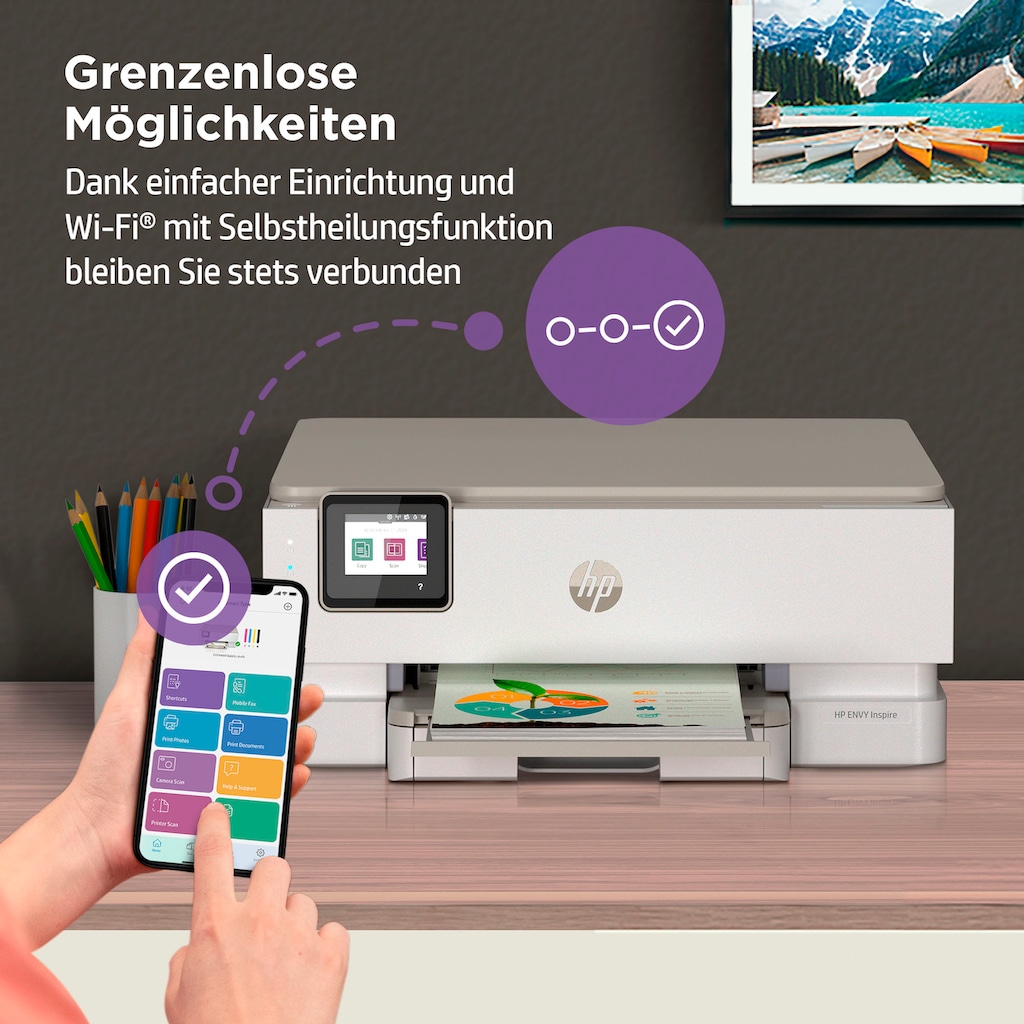 HP Multifunktionsdrucker »Envy Inspire 7220e«, 3 Monate gratis Drucken mit HP Instant Ink inklusive