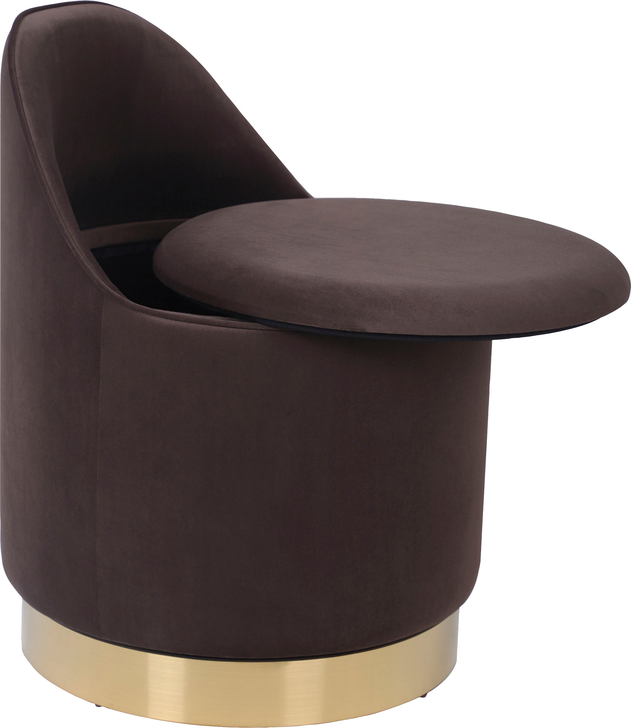 Kayoom Sessel »Drehhocker Viktor 125,Drehhocker in modernem Design,Stauraum im Innere« 1 Stk. tlg. drehbarer Sockel, mit Stauraum, komfortable Rückenstütze