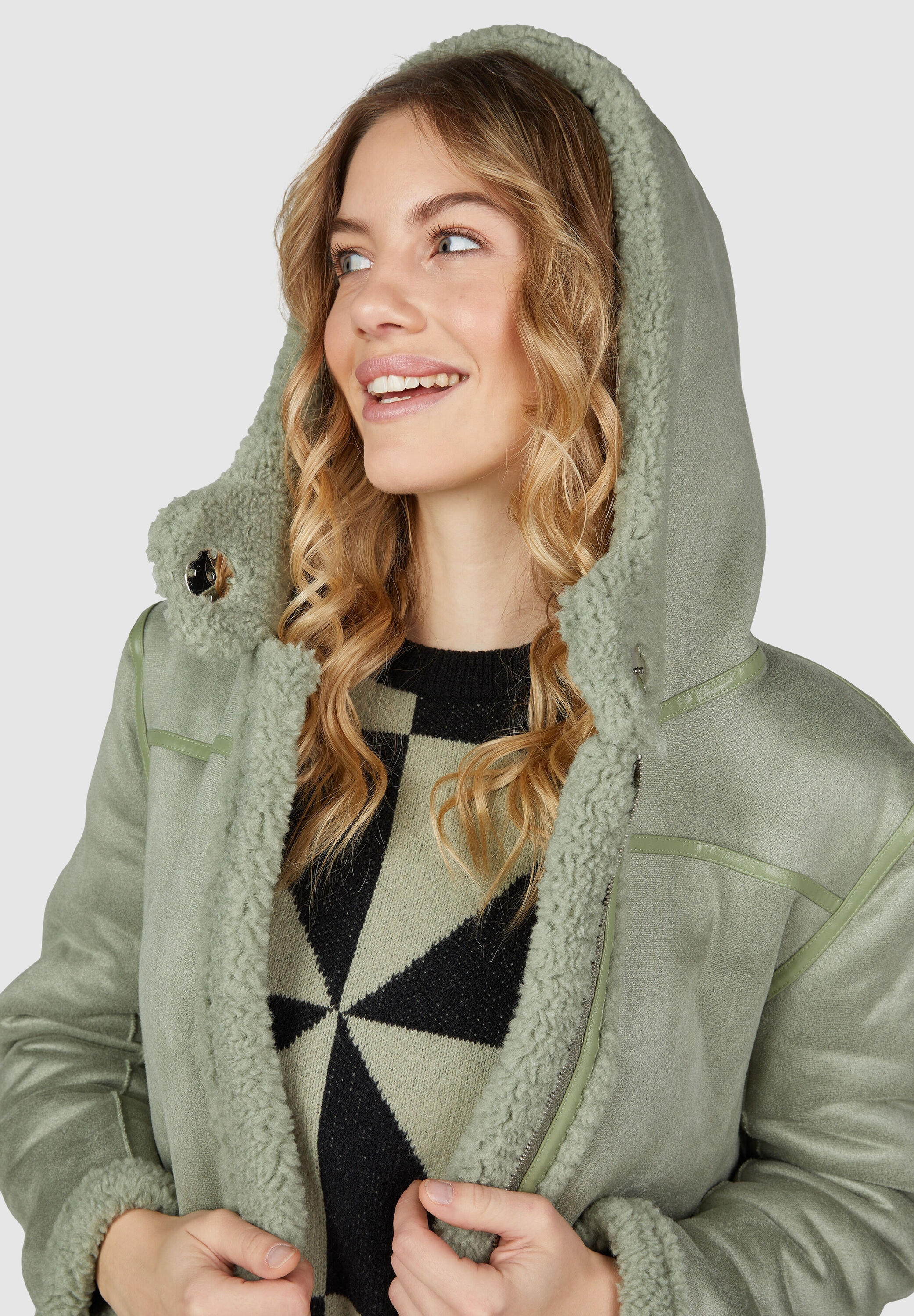 NAVIGAZIONE Wintermantel »NAVIGAZIONE Mantel« in 2 in 1 Optik