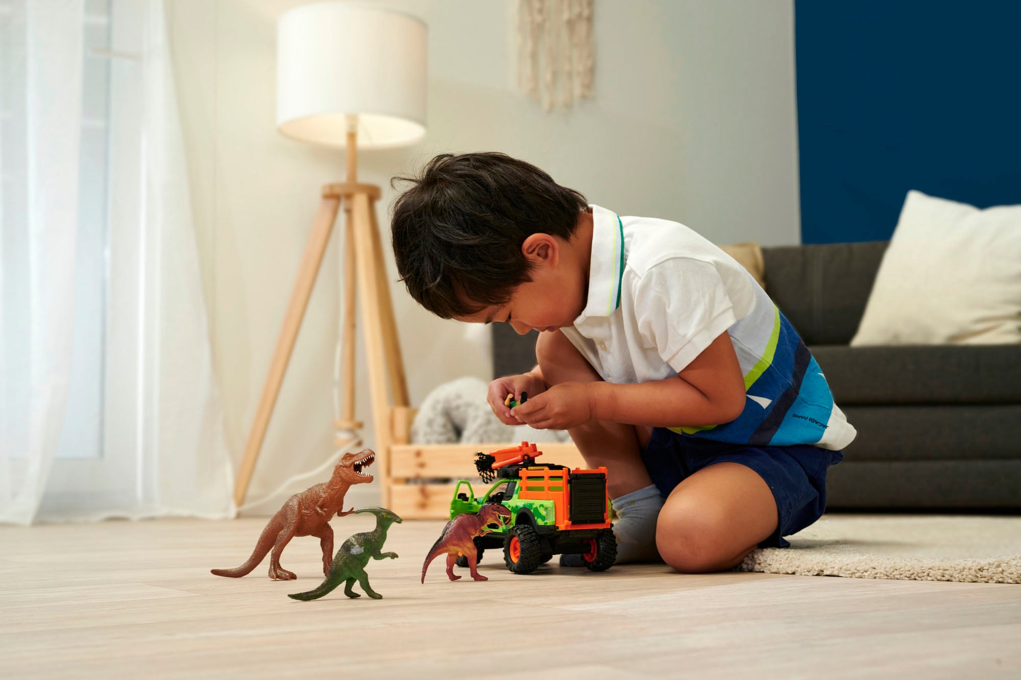 Dickie Toys Spielfigur »Spielset - Dino Hunter«, mit Licht und Sound