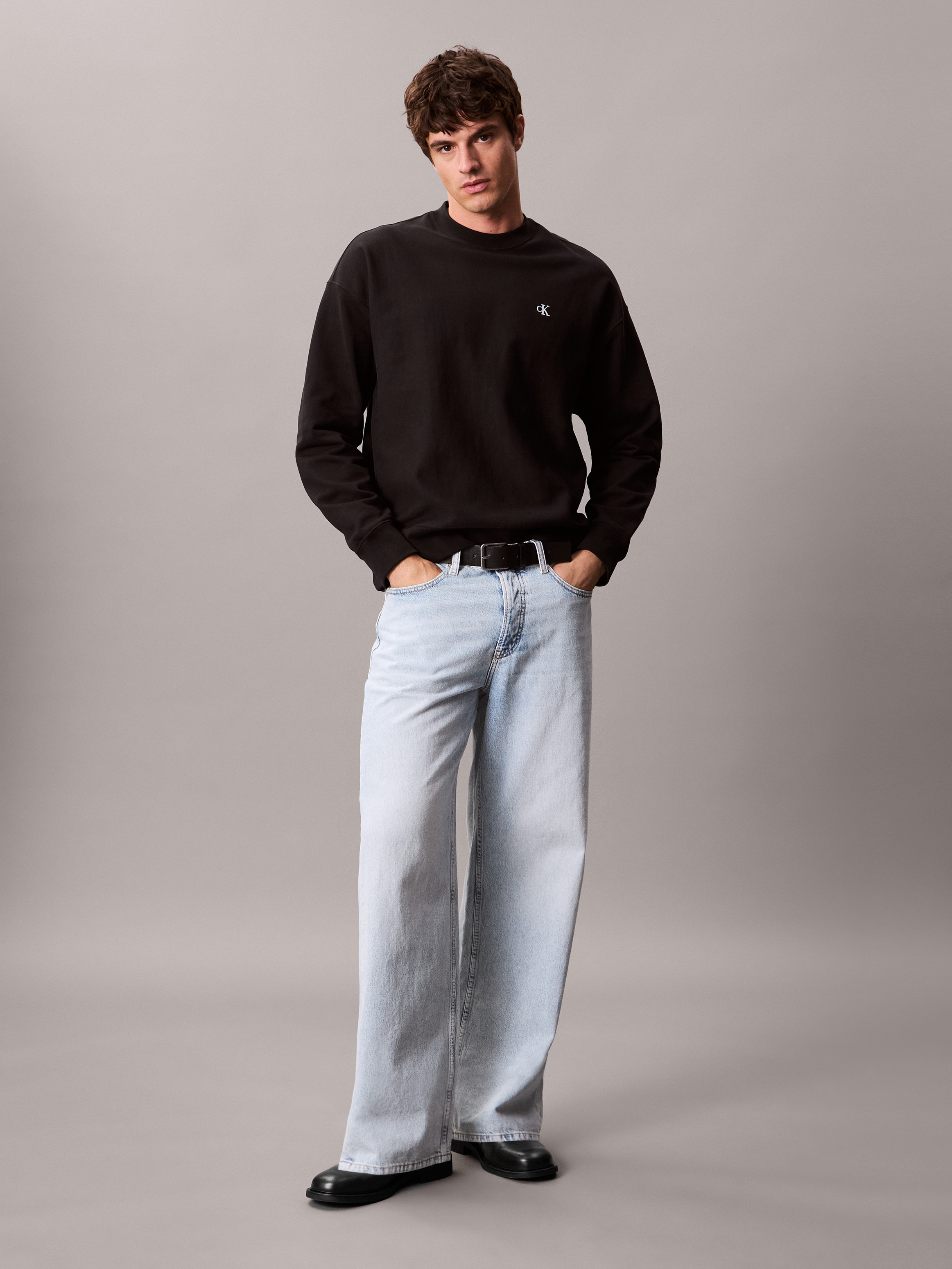 Calvin Klein Jeans Sweatshirt »PRMM TRRY MNGRM CN S«, Mit Rundhalsausschnitt