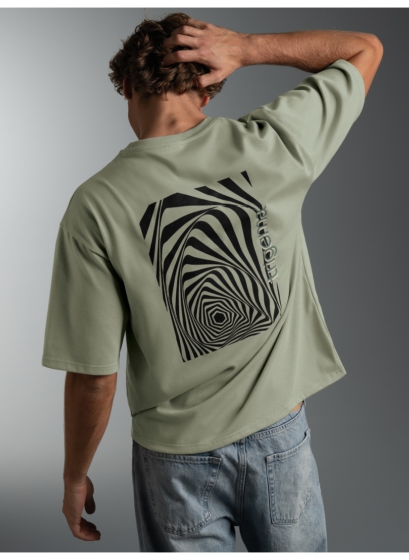 Trigema T-Shirt »TRIGEMA T Shirt mit abstraktem Print« 1