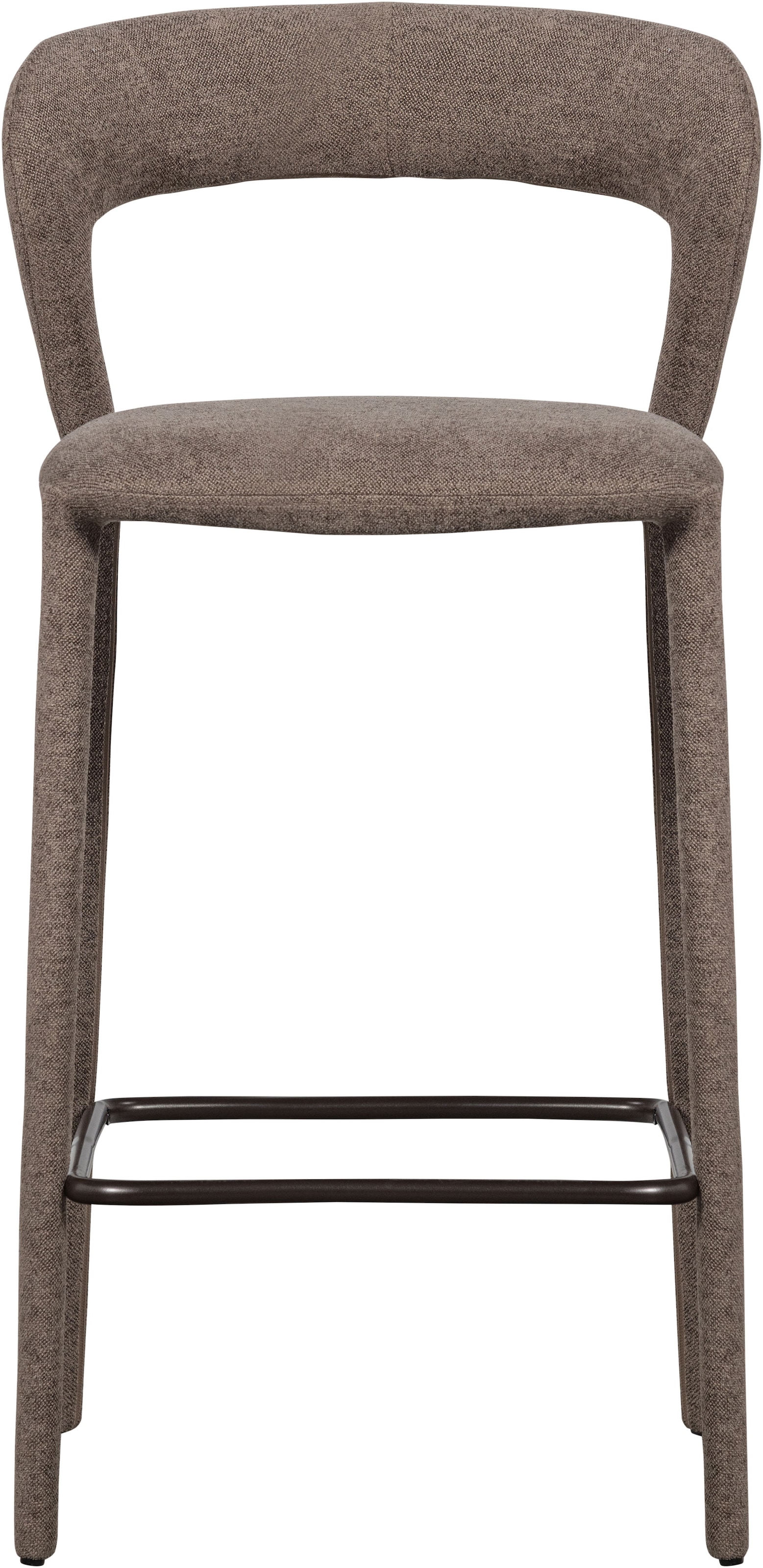 WOOOD Barhocker »Noble mit vollgepolstertem Gestell und Fußstütze B 48 x T 52 x H 95 cm« Gewebter Bezug, Hohe Verschleißfestigkeit, Tragkraft 150 kg
