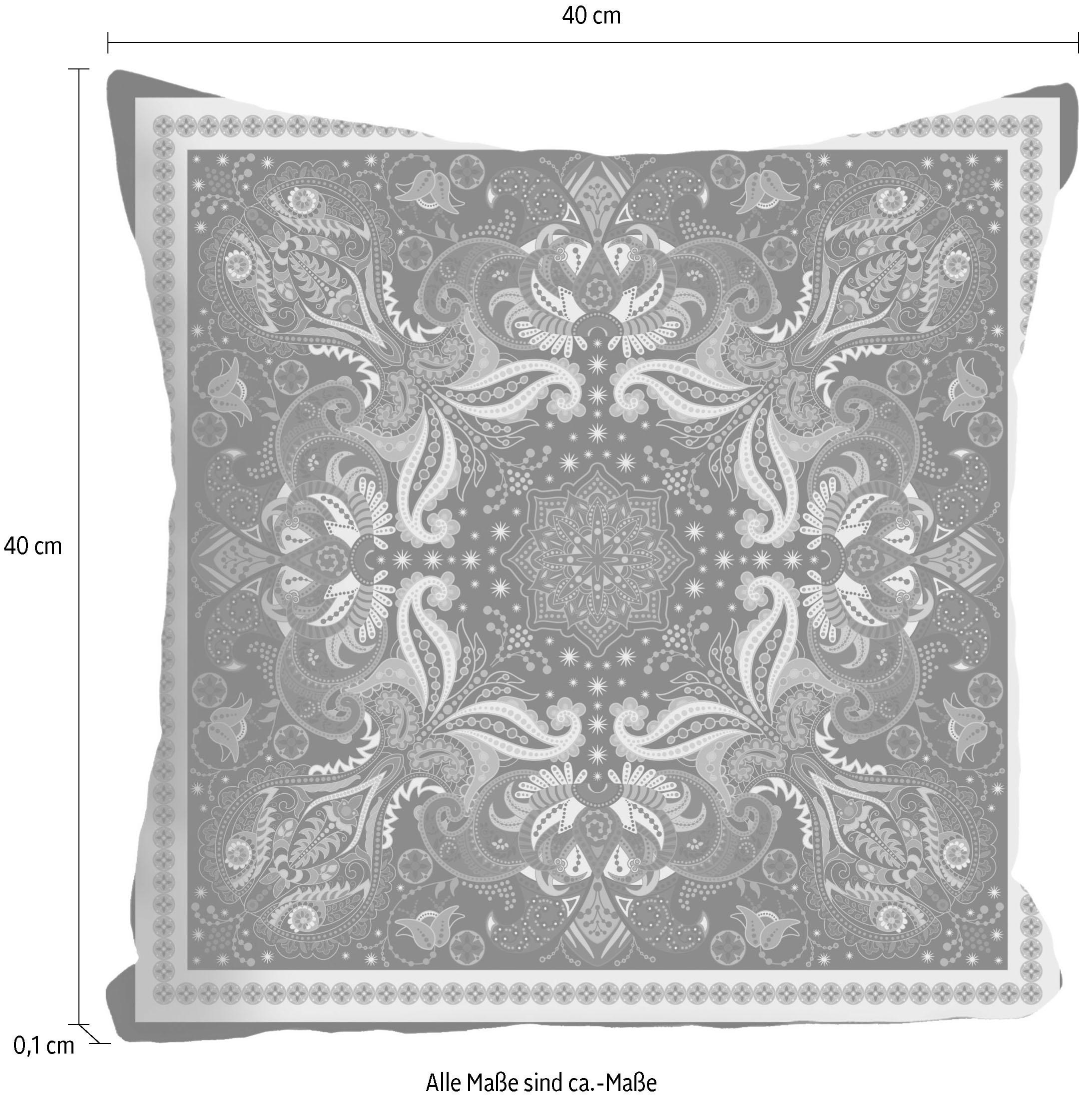 queence Dekokissen »»Ornament«,« Kissenhülle ohne Füllung, 1 Stück