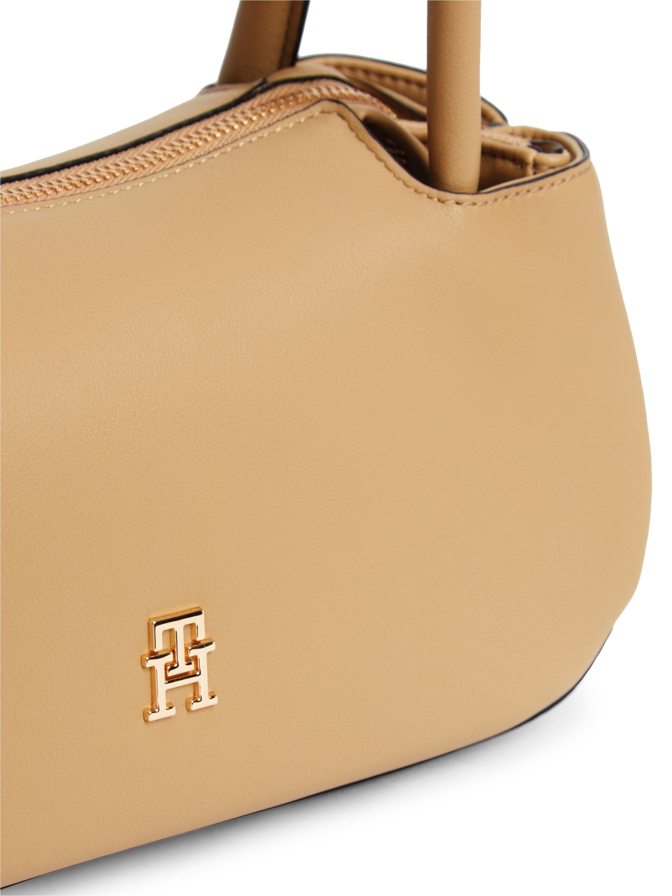 Tommy Hilfiger Henkeltasche »TH LOGOTAPE SHOULDER BAG« Damen Handtasche mit doppeltem Tragegriff