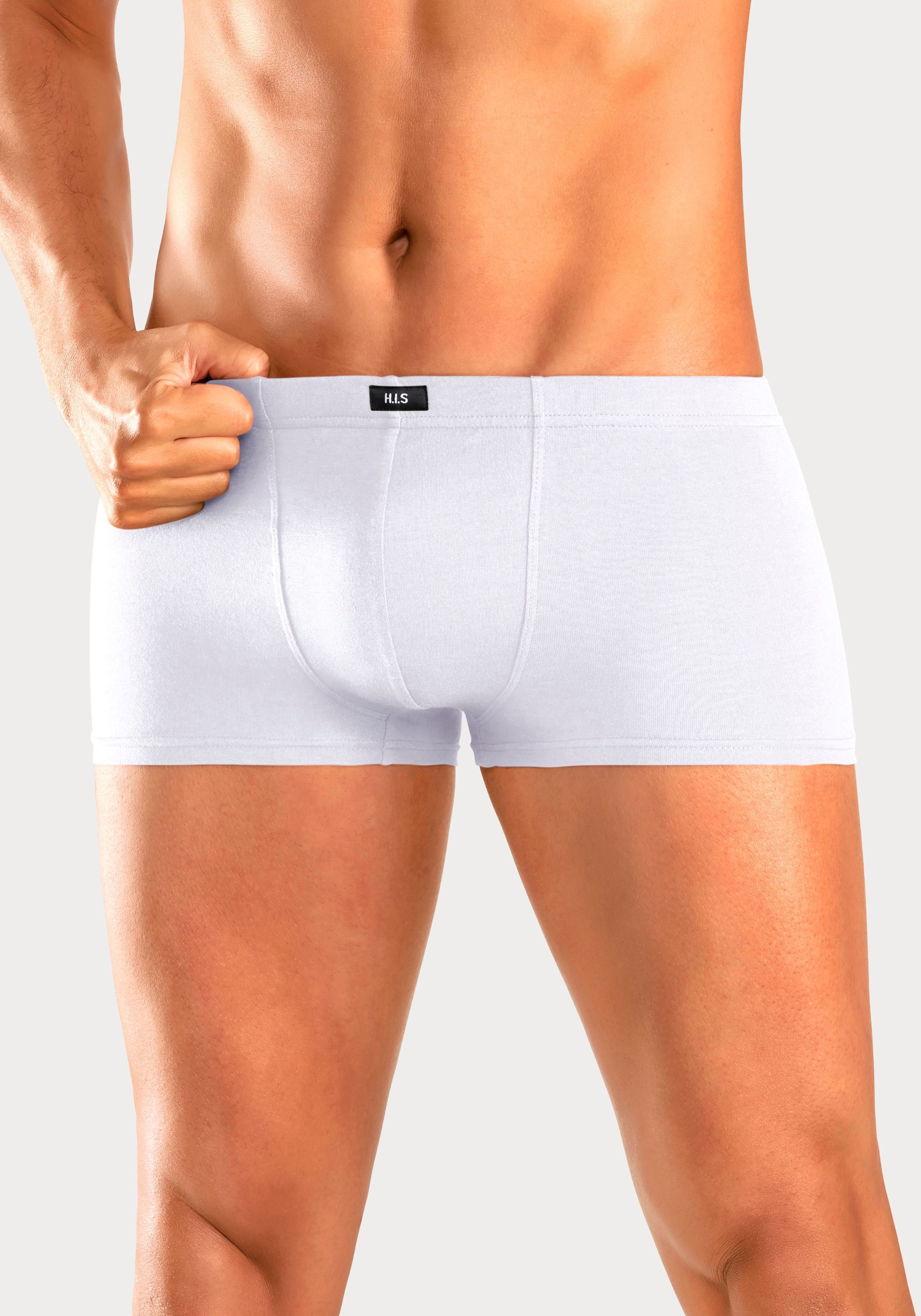 H.I.S Hipster, (Packung, 5 St.), knapp sitzende Boxershorts aus Baumwollstretch