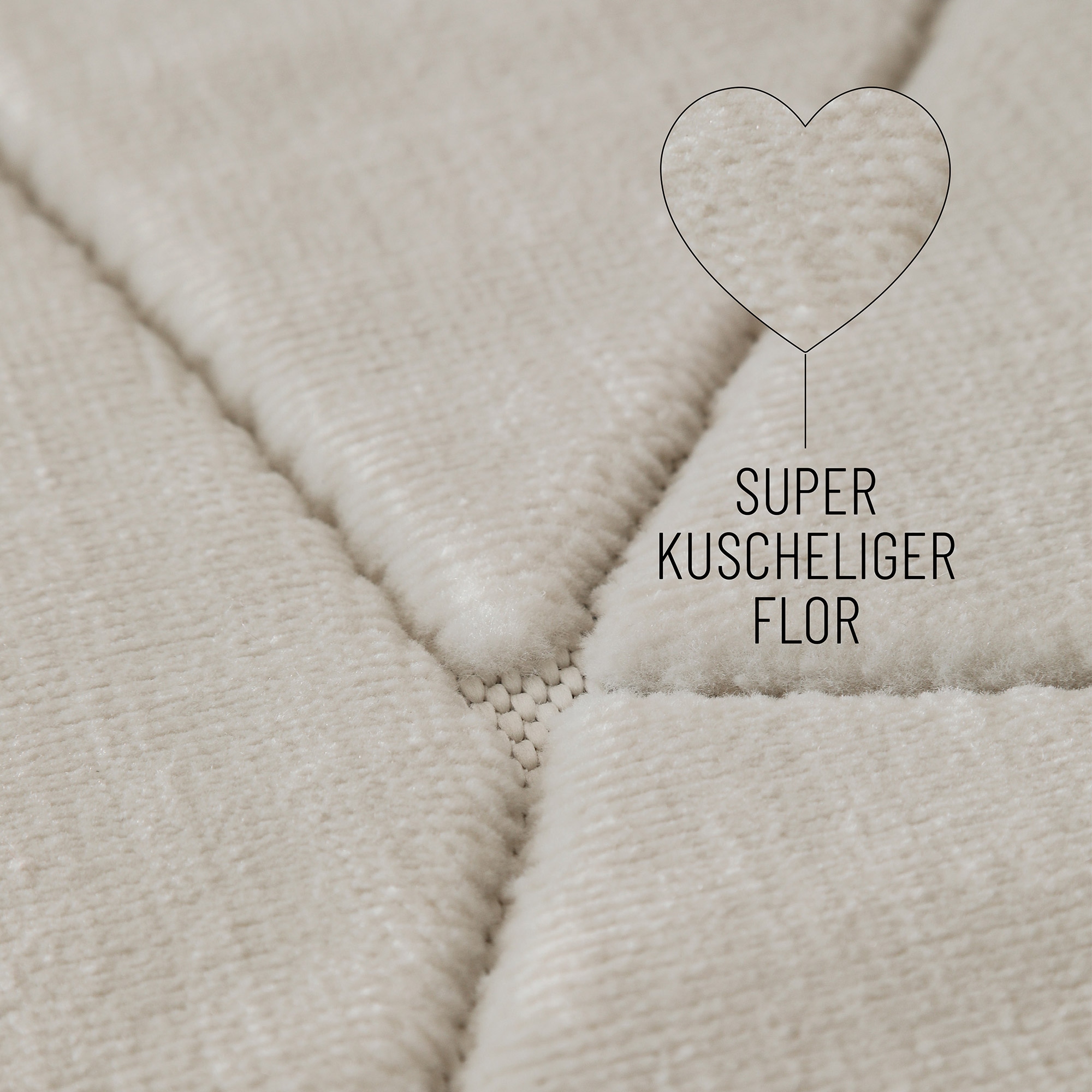 Wecon home Teppich »Unplugged, auch in quadratischer Form«, rechteckig, 10 mm Höhe, Kurzflor, Hoch Tief Struktur, gewebt, Wohnzimmer, Schlafzimmer, modern