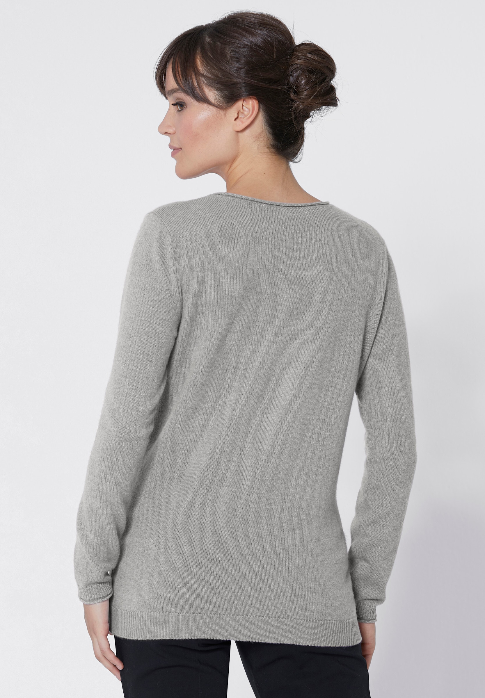 Witt Longpullover »Kaschmir-Pullover Kaschmirpullover mit Rollkanten«
