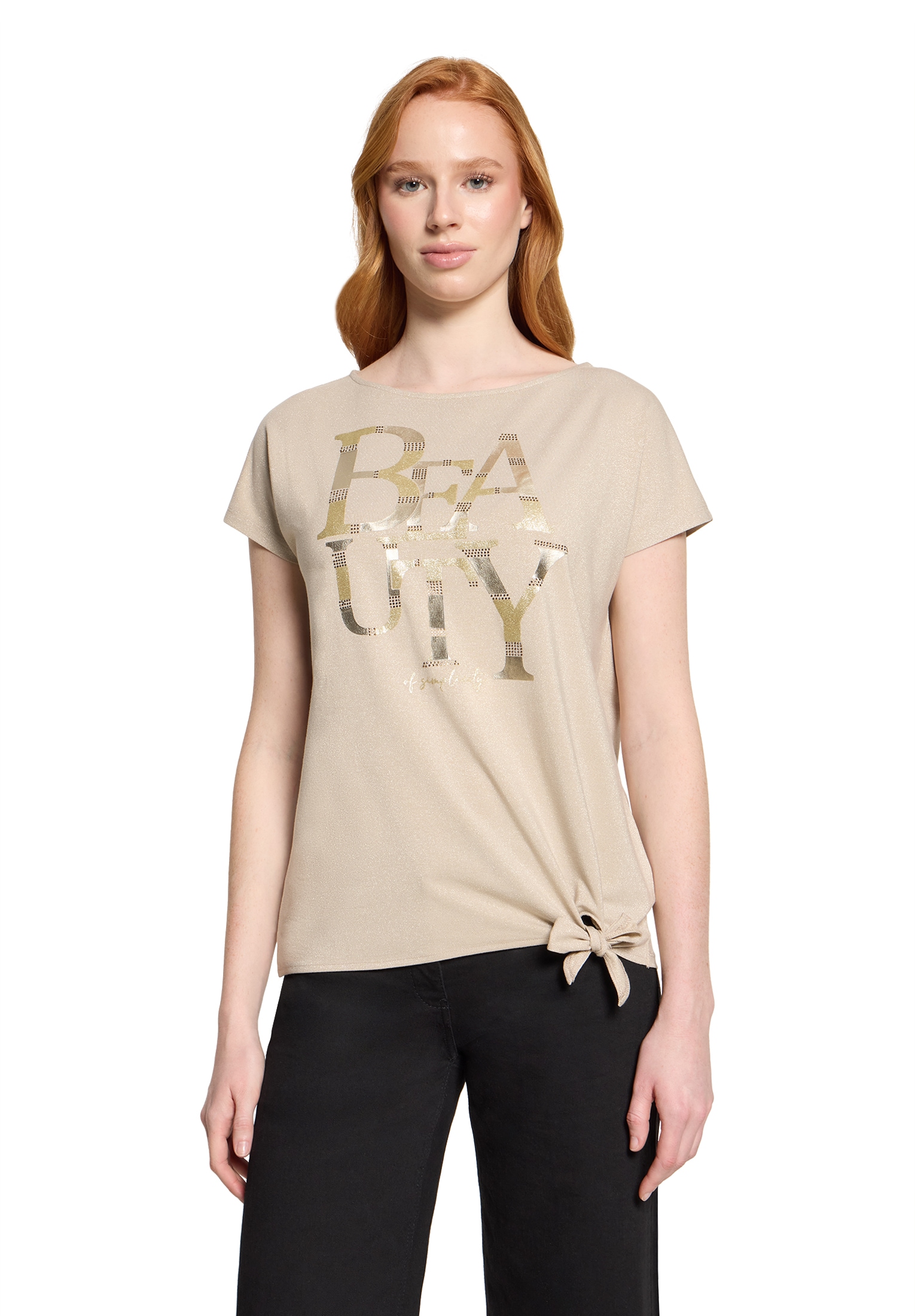 Betty Barclay Kurzarmshirt »Halbarm-Shirt mit Schleifenknoten«