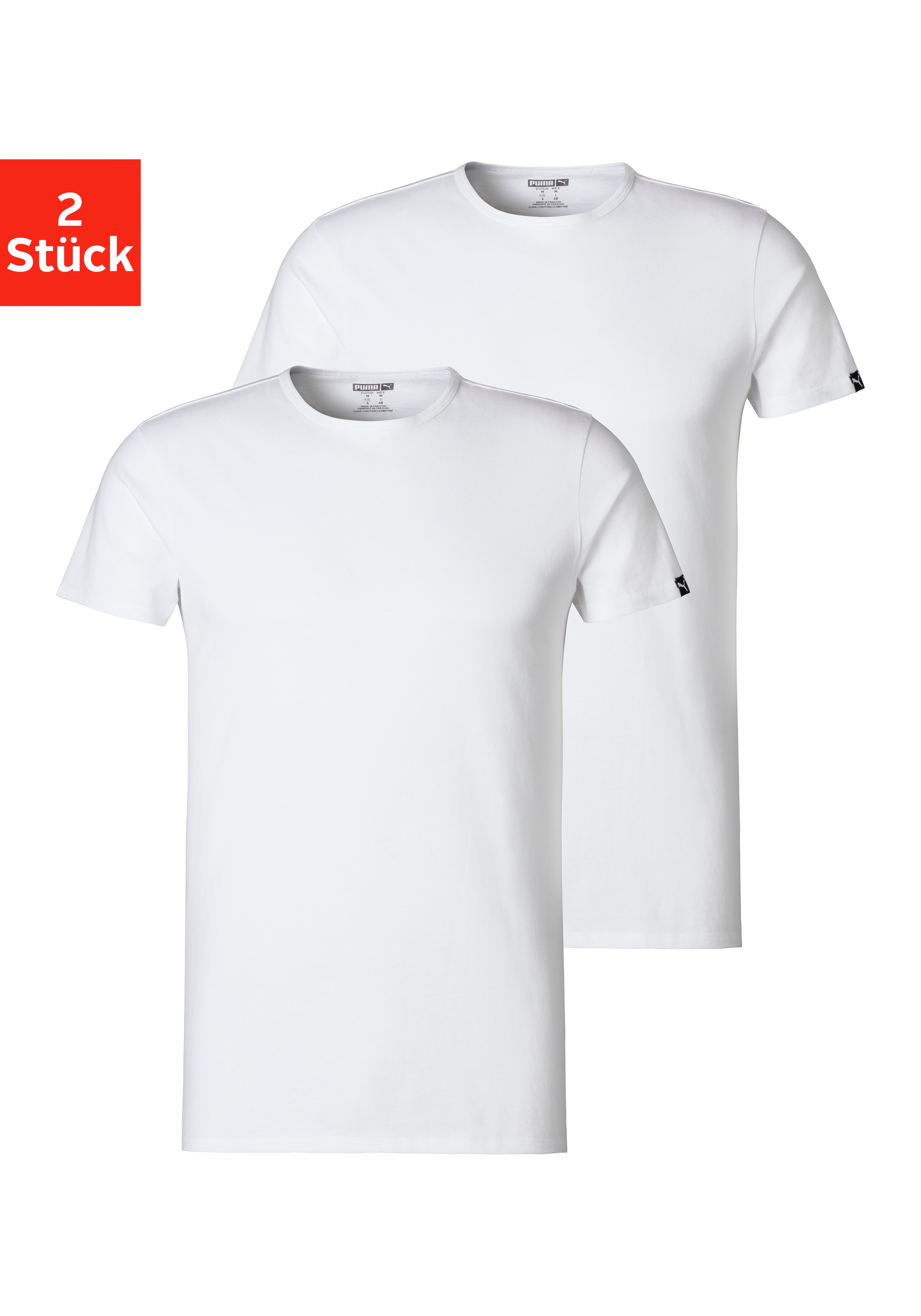 PUMA T-Shirt, (Packung, 2er-Pack)