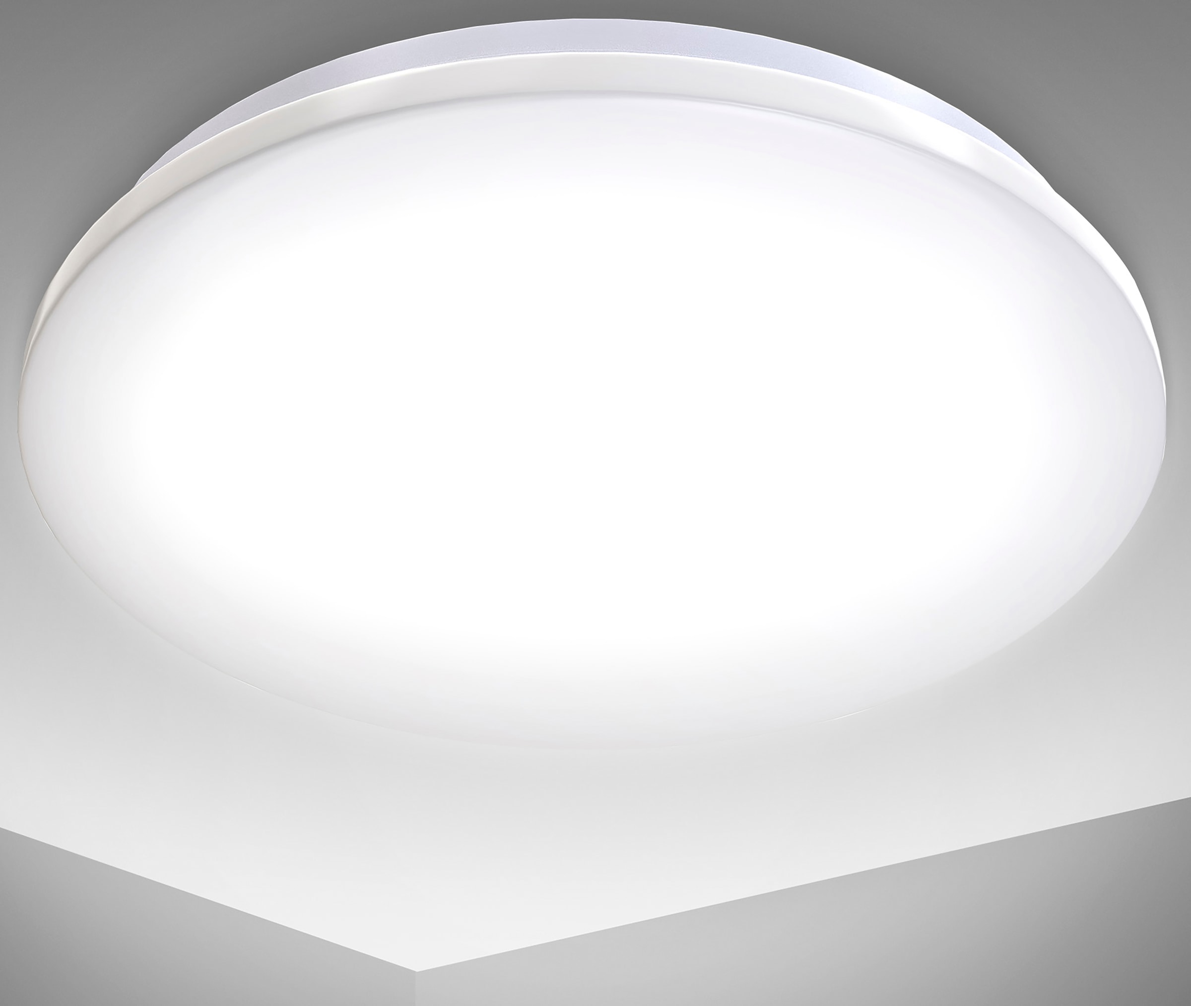 Neutralweißes Bad-Deckenlampe, 1 Online OTTO 1.200Lm, Spritzwasserschutz, Ø29cm, »BK_DB1178 Licht, flammig-flammig, 12W, im 4.000K, LED Shop IP44«, Deckenleuchte LED kaufen B.K.Licht Badlampe