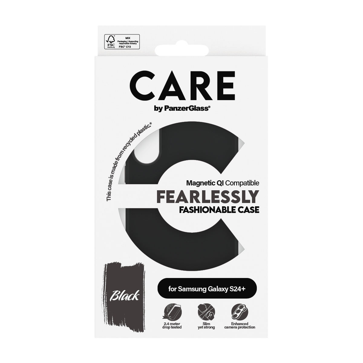 CARE by PanzerGlass Handyhülle »MagSafe QI Compatible Fearlessly Fashionable Case für Samsung S24+«, Backcover, Schutzhülle, Handyschutzhülle, Case, Schutzcase, stoßfest