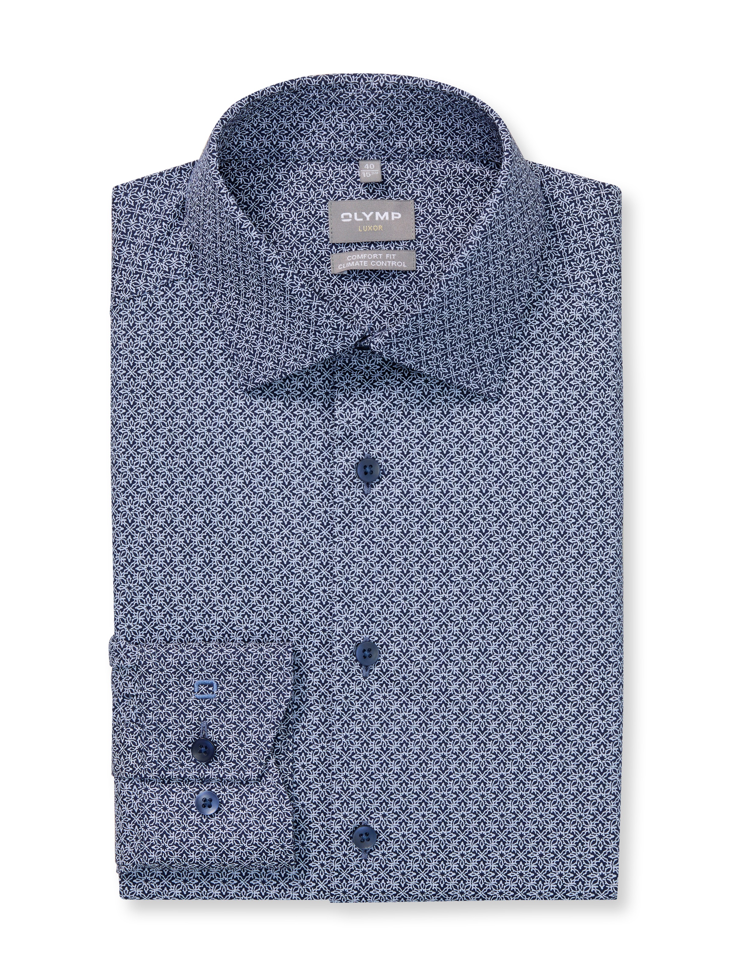 OLYMP Langarmhemd »Luxor« Climate Control, Businesshemd, comfort fit, New-Kentkragen