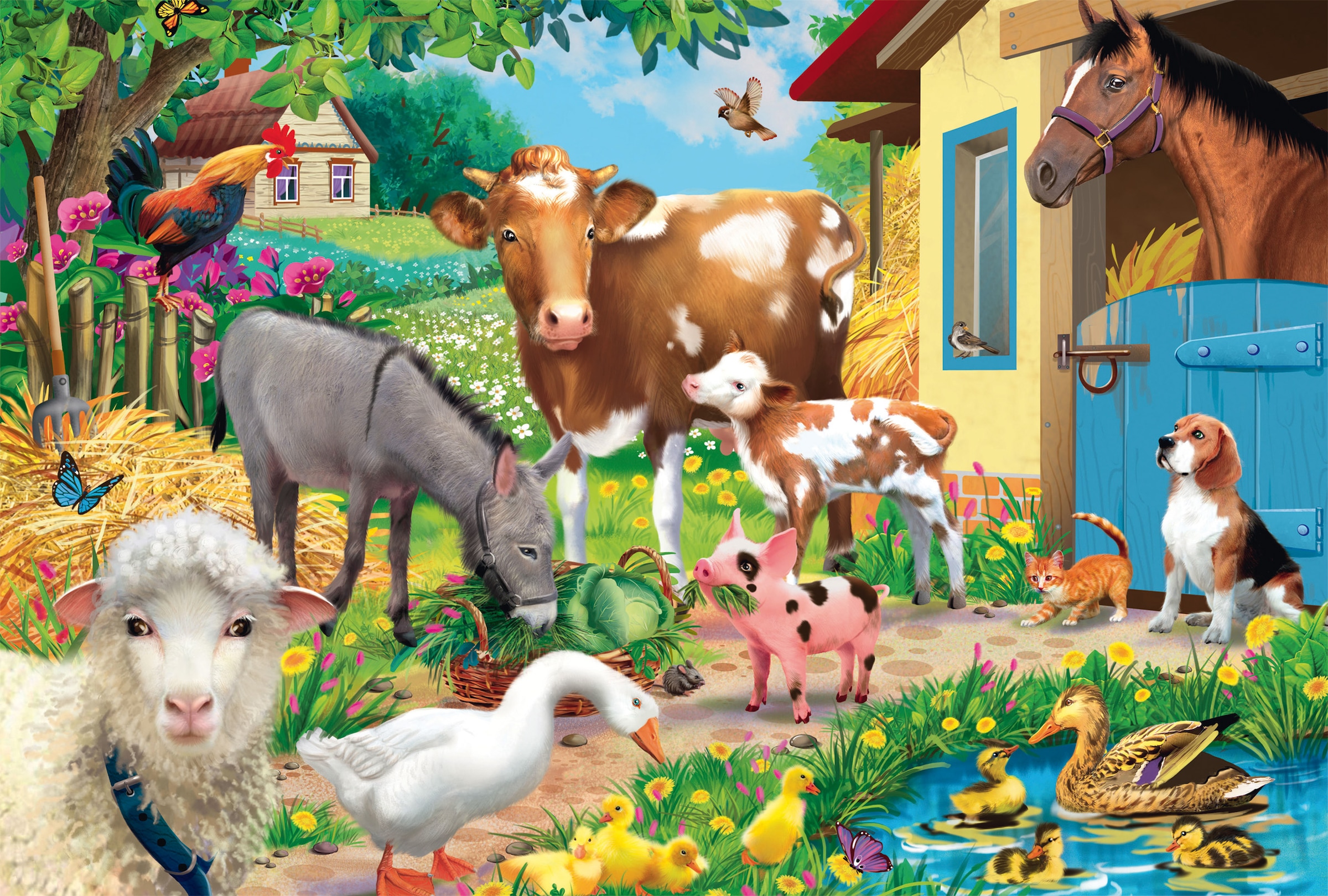 Schmidt Spiele Puzzle »Bauernhof-Tiere« Made in Europe