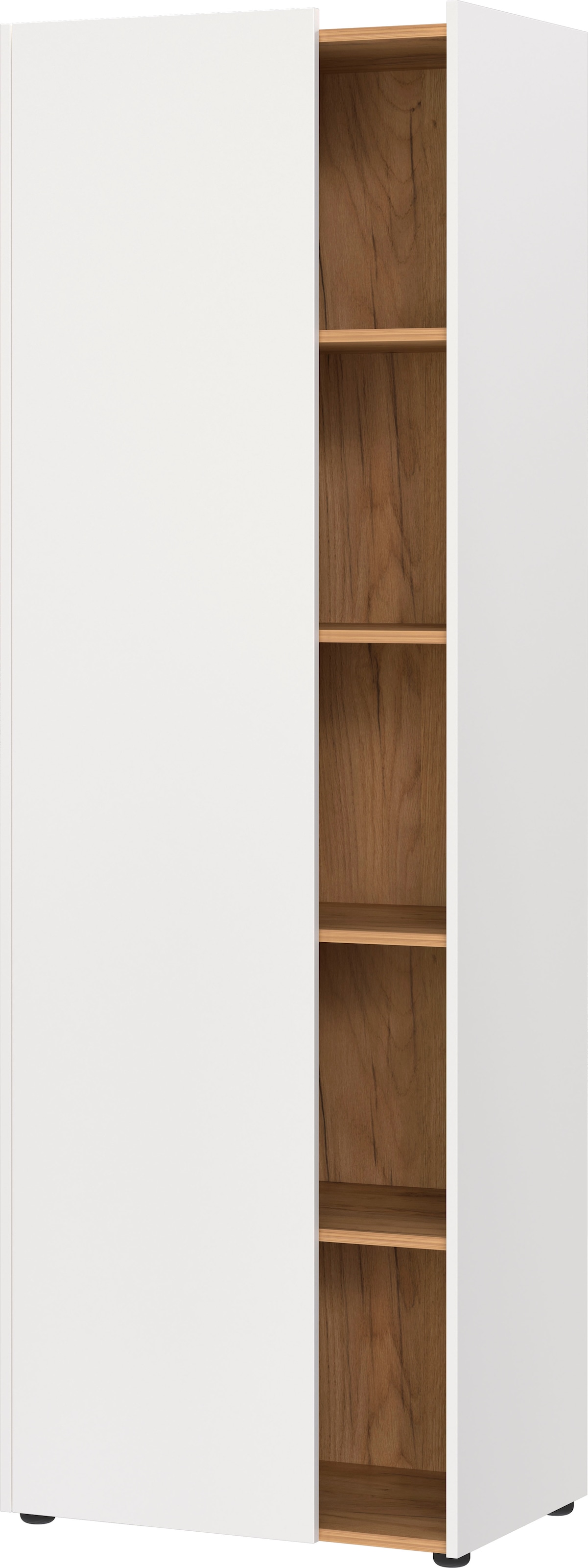 andas Aktenschrank »Njavve mit griffloser Tür & 4 Regalböden«, kratzfeste Oberfläche, Höhe 188 cm, Made in Germany