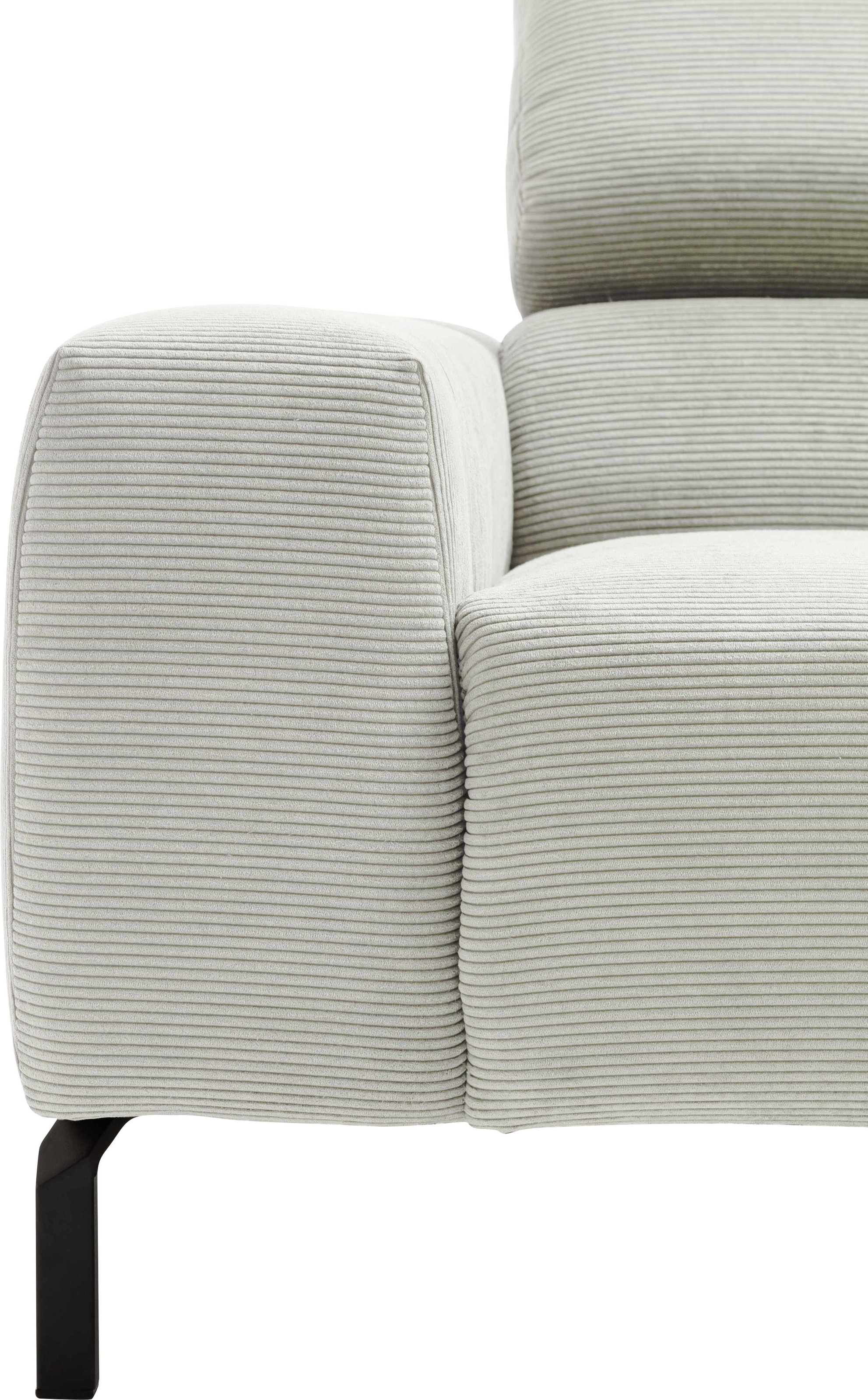 Places of Style Ecksofa »Cleveland, L-Form, incl. Kopfteilverstellung, Breite 276 cm«, wahlweise elektrischer Sitzvorzug