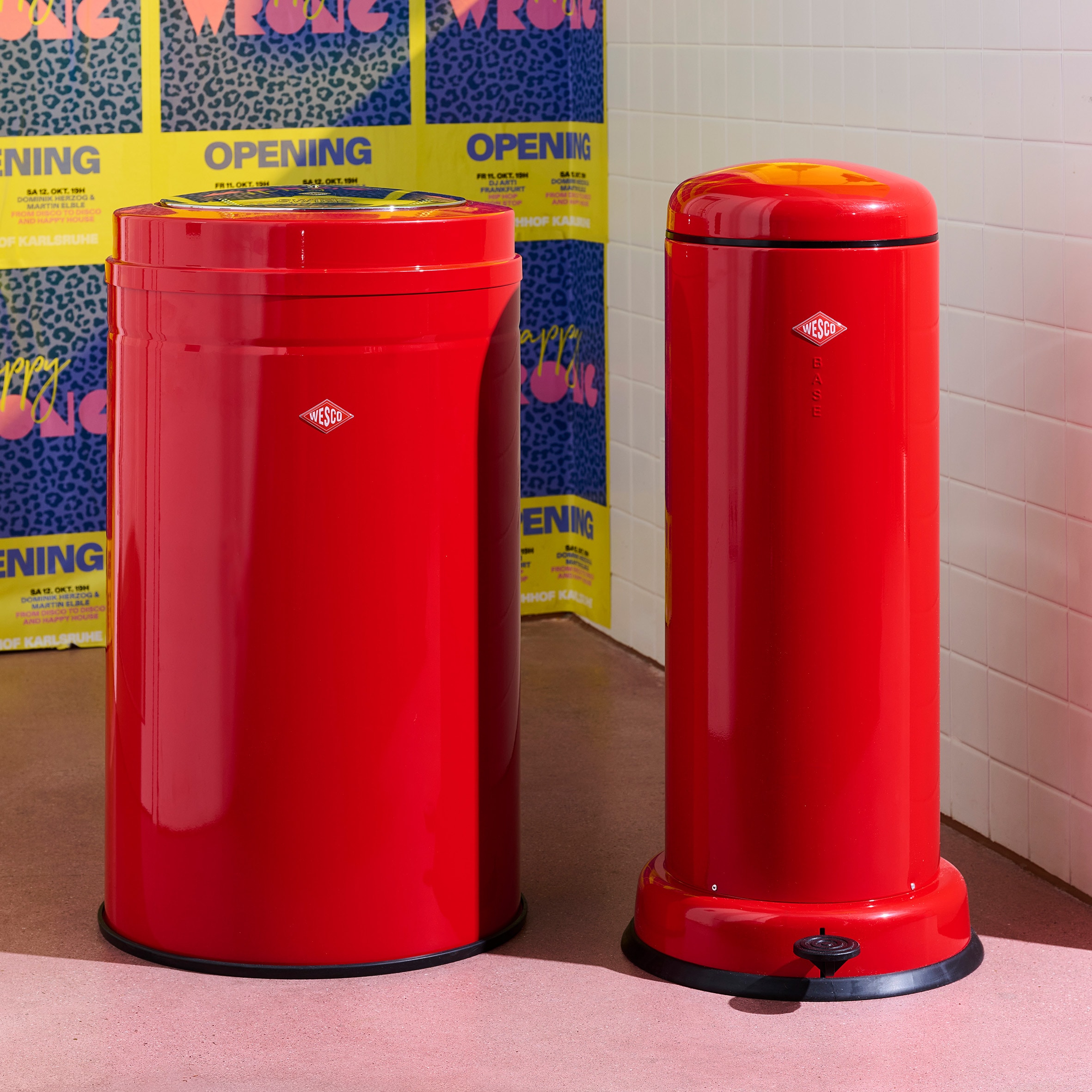 WESCO Mülleimer »Baseboy« 1 Behälter Abfallsammler mit Dämpfer + Dämpferhalterung  20 Liter