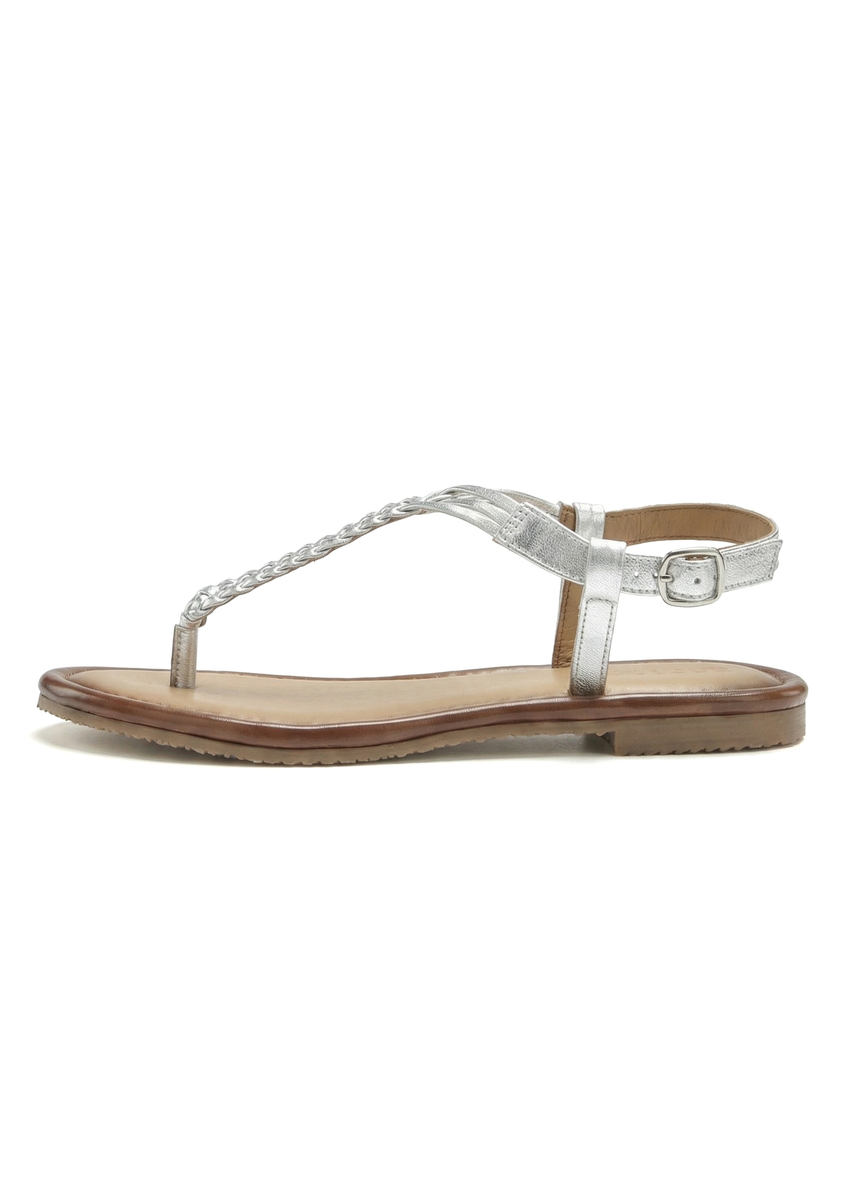 Vivance Zehentrenner »Sandalette, Sommerschuh, Sandale, Ledersandale,«  NEU aus Leder mit Flecht-Optik