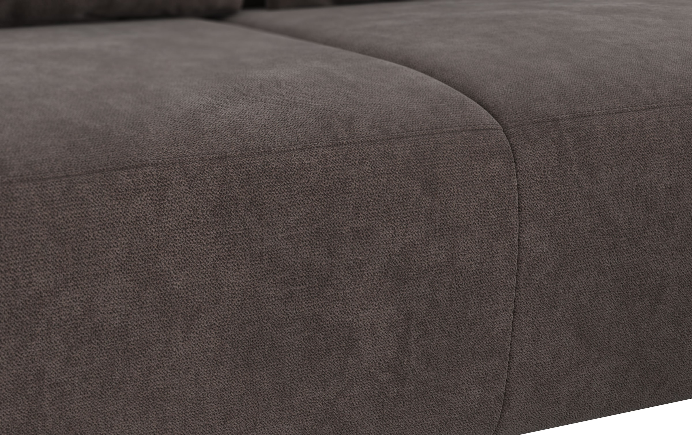 COTTA Ecksofa »Side L-Form, mit Kopfteilverstellung & 3 Nierenkissen« optional motorische Sitztiefenverstellung