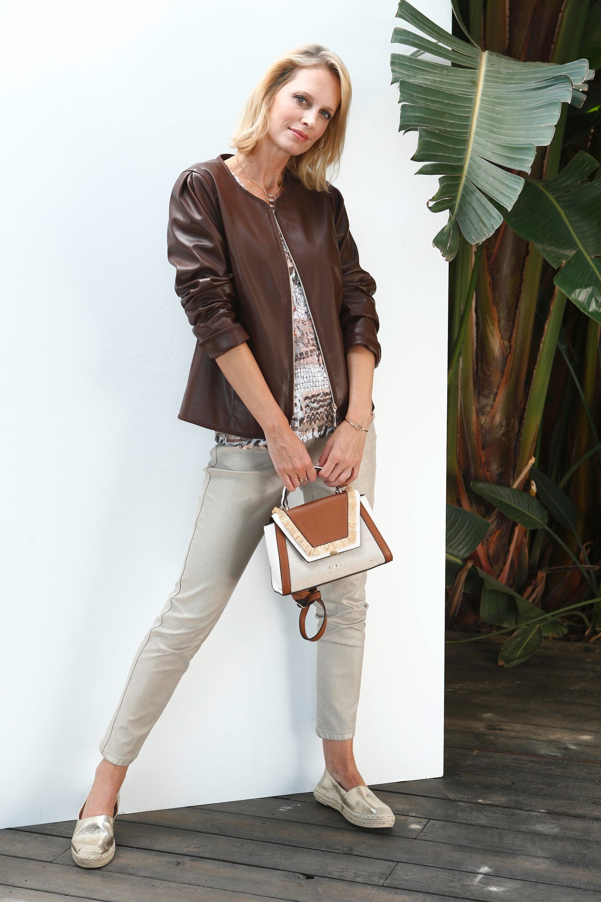 GOLDNER Lederimitatjacke »Ausdrucksstarke Lederimitatjacke mit supersoftem Griff«