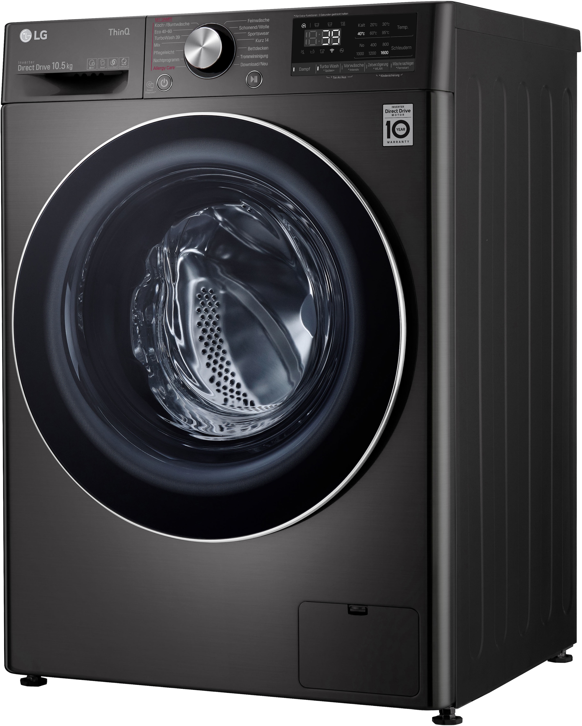 LG Waschmaschine »F6WV710P2S«, F6WV710P2S, 10,5 kg, 1600 U/min, TurboWash®  - Waschen in nur 39 Minuten im OTTO Online Shop