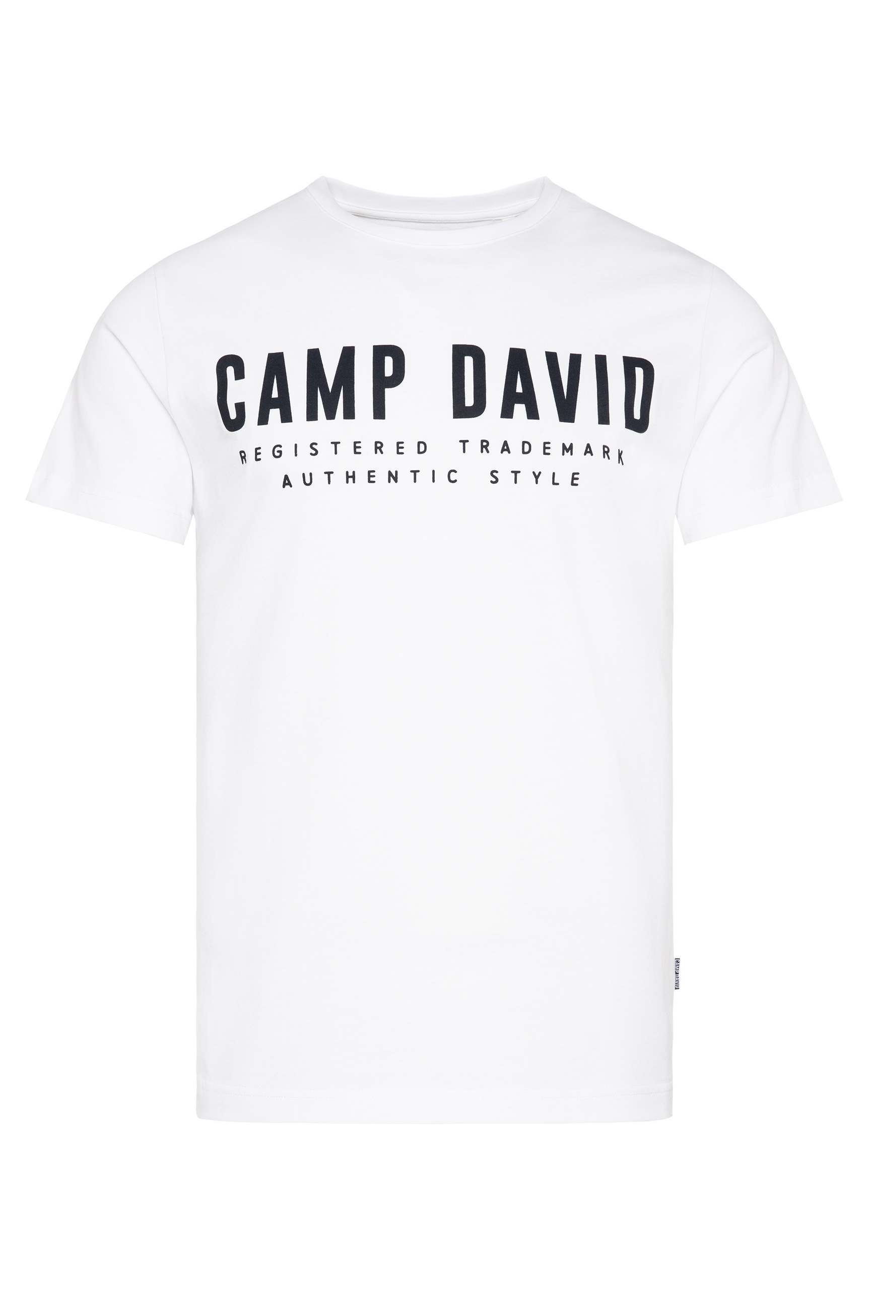 CAMP DAVID T-Shirt, mit Logo-Print auf der Vorderseite