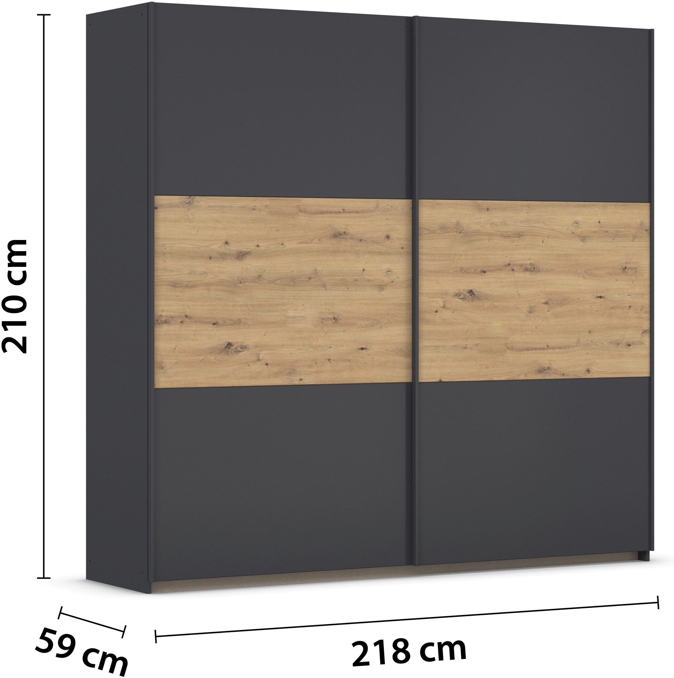rauch Schwebetürenschrank »Kleiderschrank Schrank Garderobe Garderobenschrank Wäscheschrank NEO«, (in 3 verschiedenen Ausstattungen BASIC/CLASSIC/PREMIUM), mit großzügigem Stauraum und vielfältigen Farbkombinationen