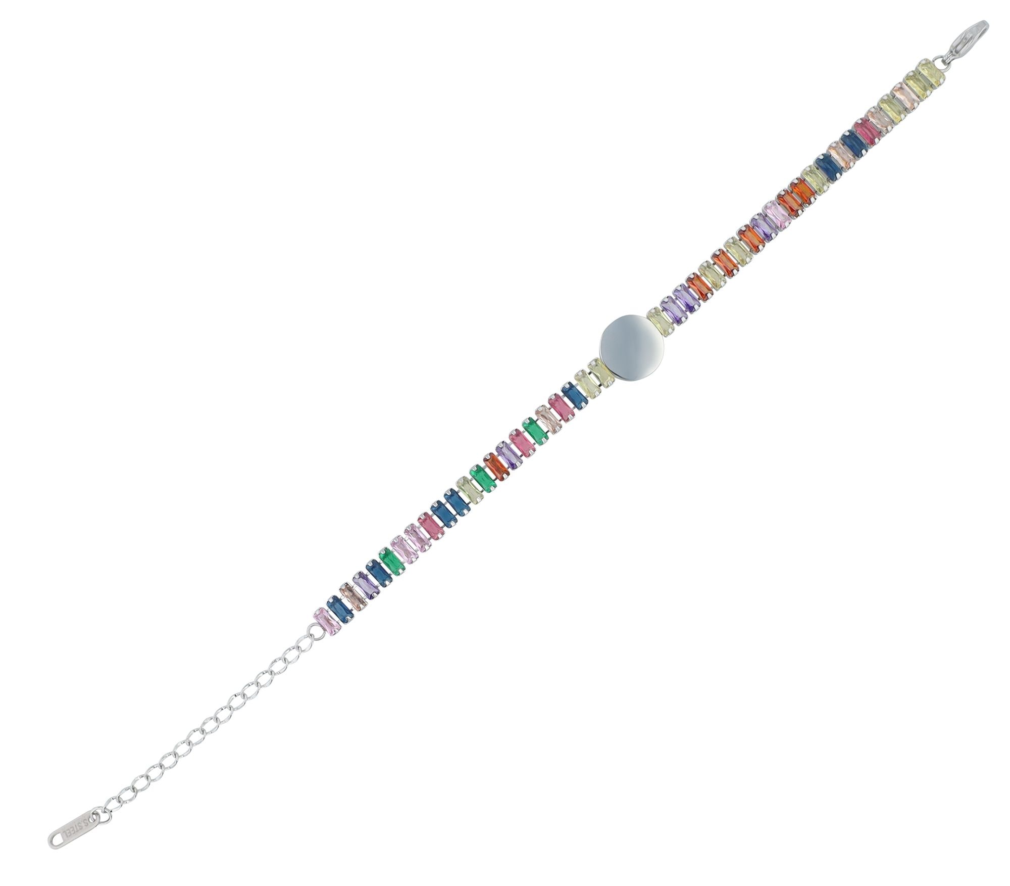 Adelia´s Armband »Damen Armband aus Edelstahl mit Zirkonia 16,5 cm«