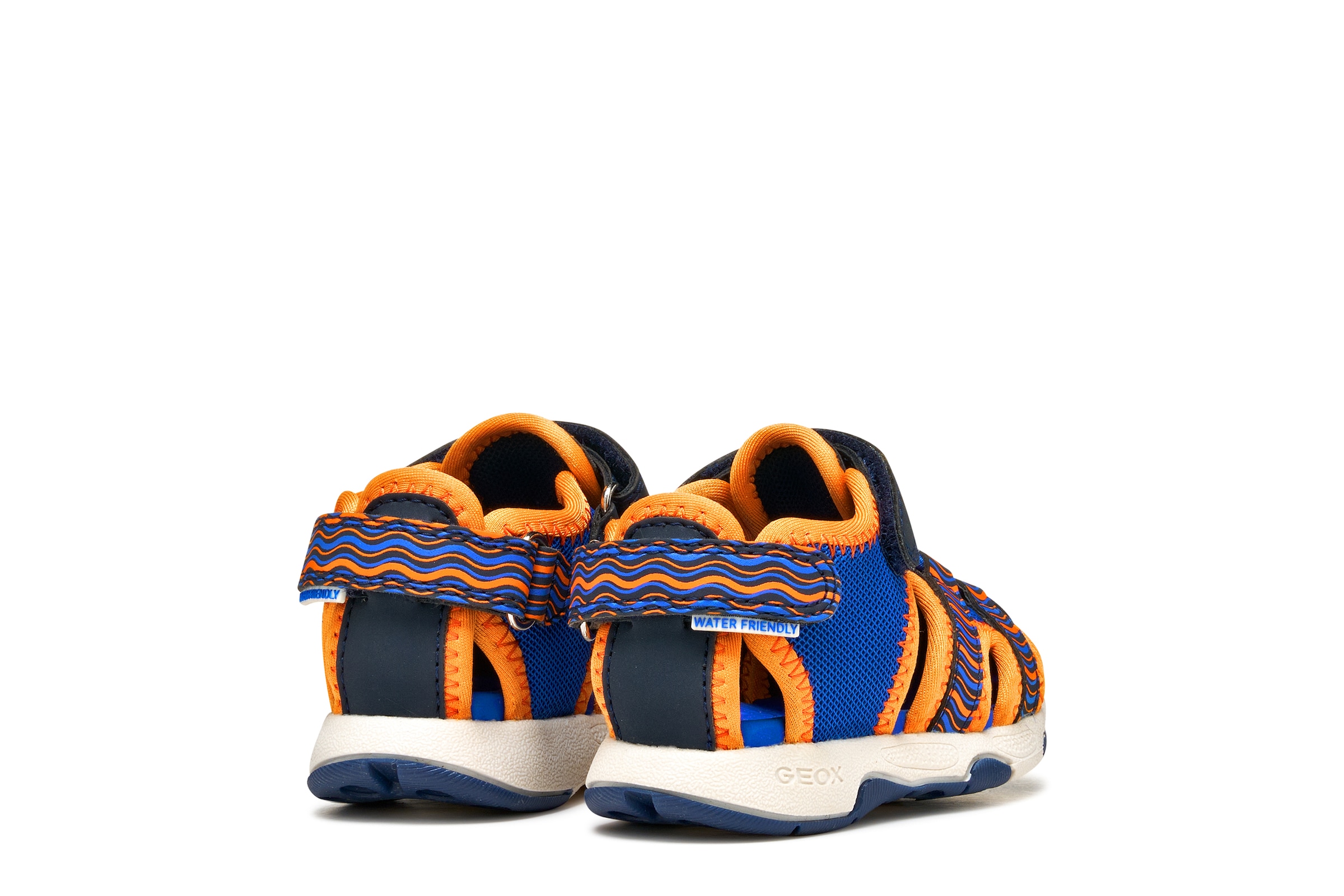 Geox Lauflernschuh »B SANDAL MULTY BOY«  Babyschuh, Klettschuh mit Größenschablone zum Download