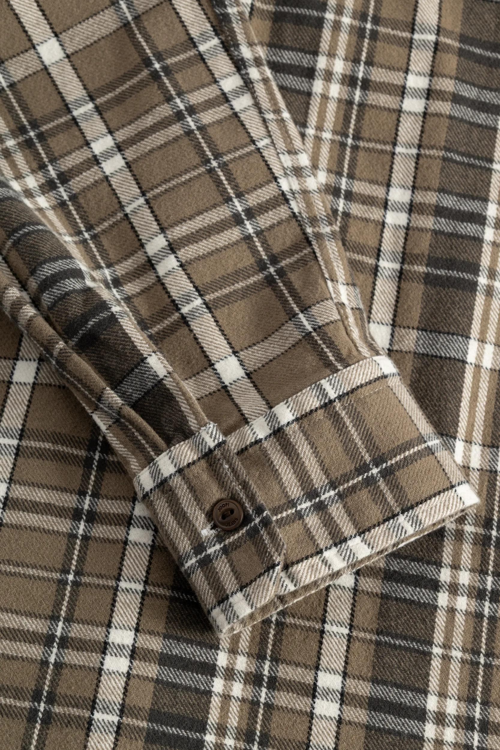 Joop Jeans Langarmhemd »Hali« kariert, Button-down-Kragen