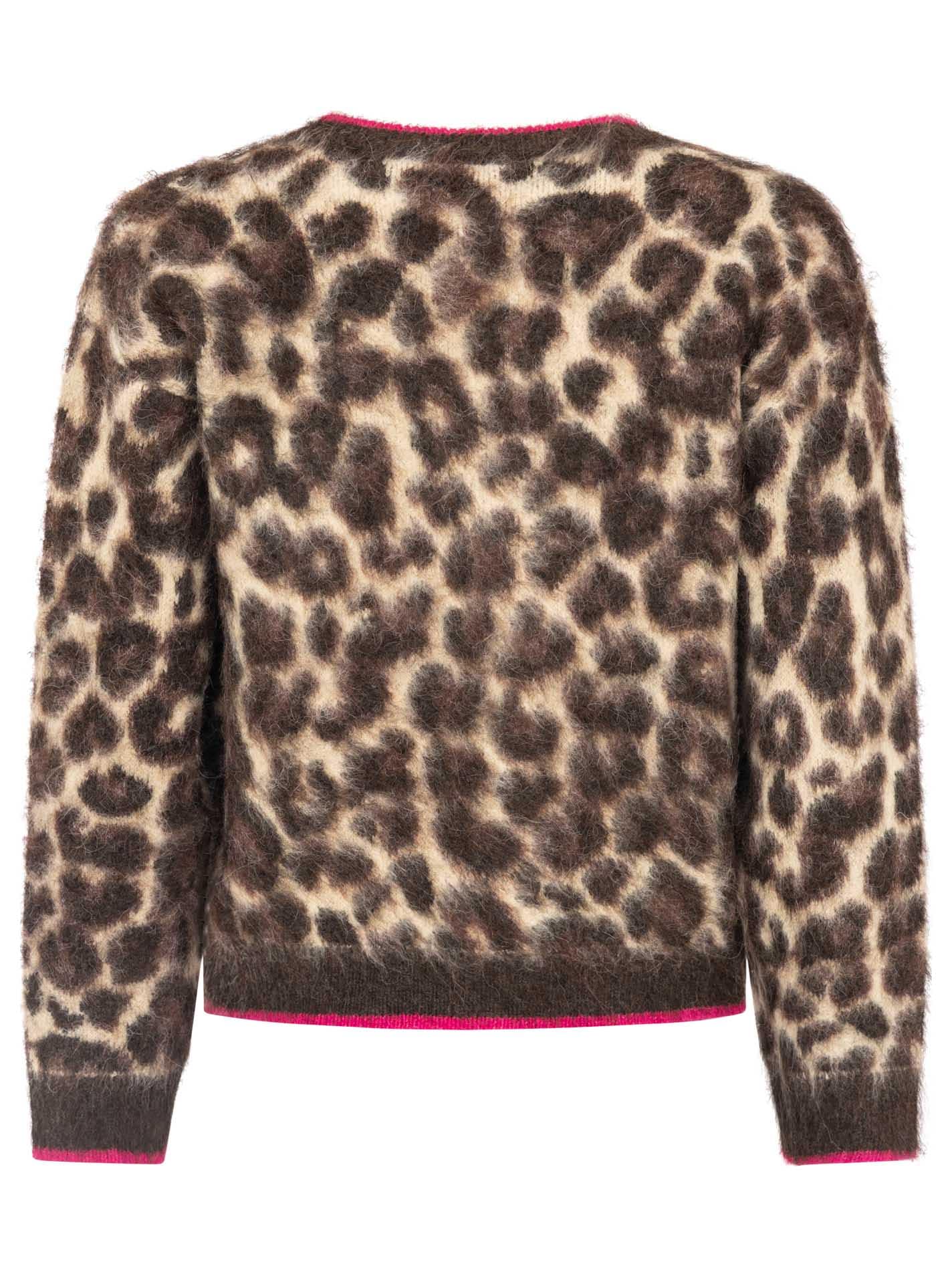Zwillingsherz Strickjacke »"Fluffy Leo"« Reißverschluss, Eingriffstaschen, Logopatch, farbige Kanten