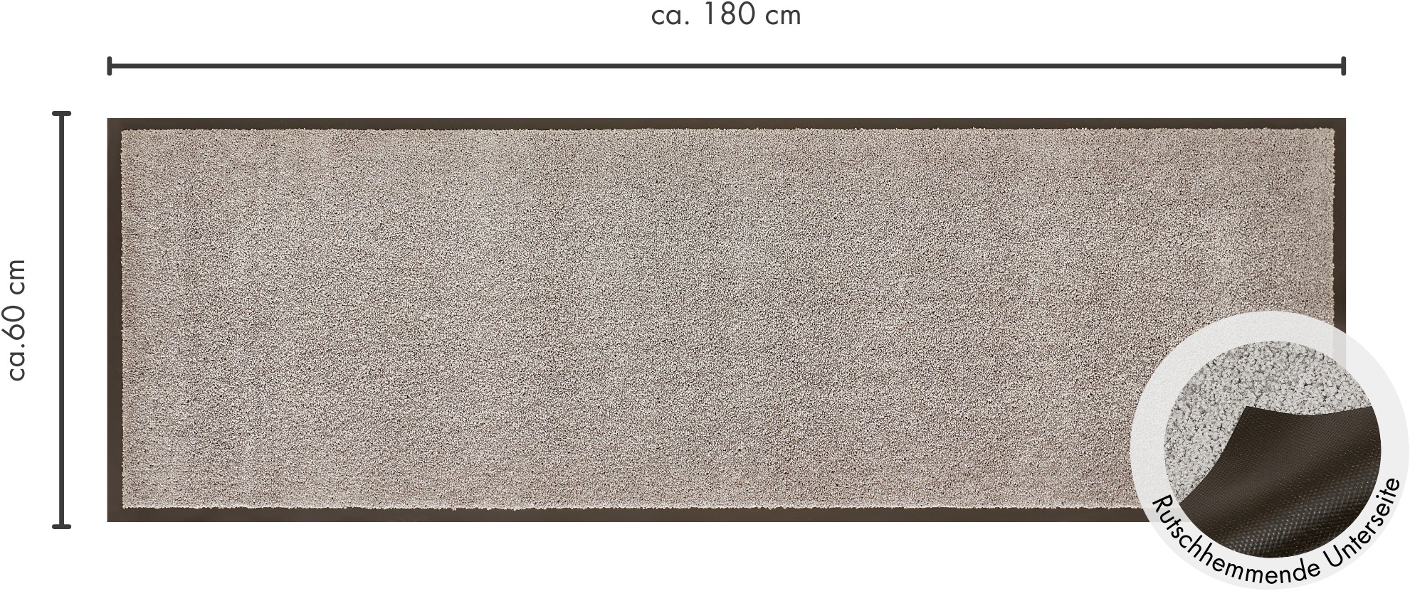 Andiamo Fußmatte »Verdi, Made in Netherlands«, rechteckig, 6 mm Höhe, Schmutzfangmatte, auch für überdachten Außenbereich geeignet, waschbar