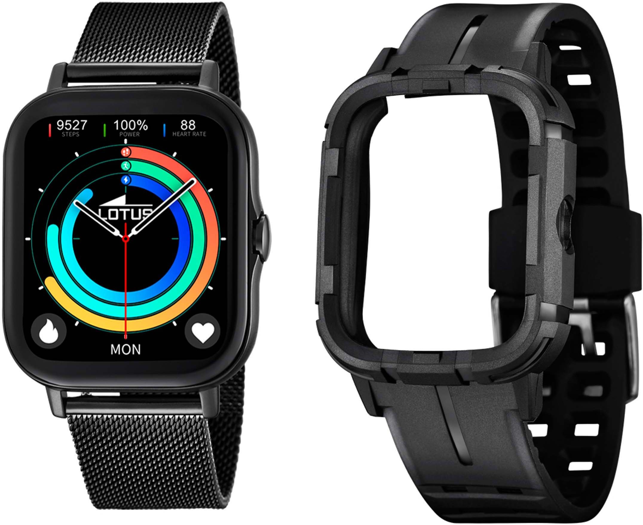 Lotus Smartwatch »50046/1«, Armbanduhr, Herrenuhr, Edelstahlarmband, Schrittzähler, Geschenkidee