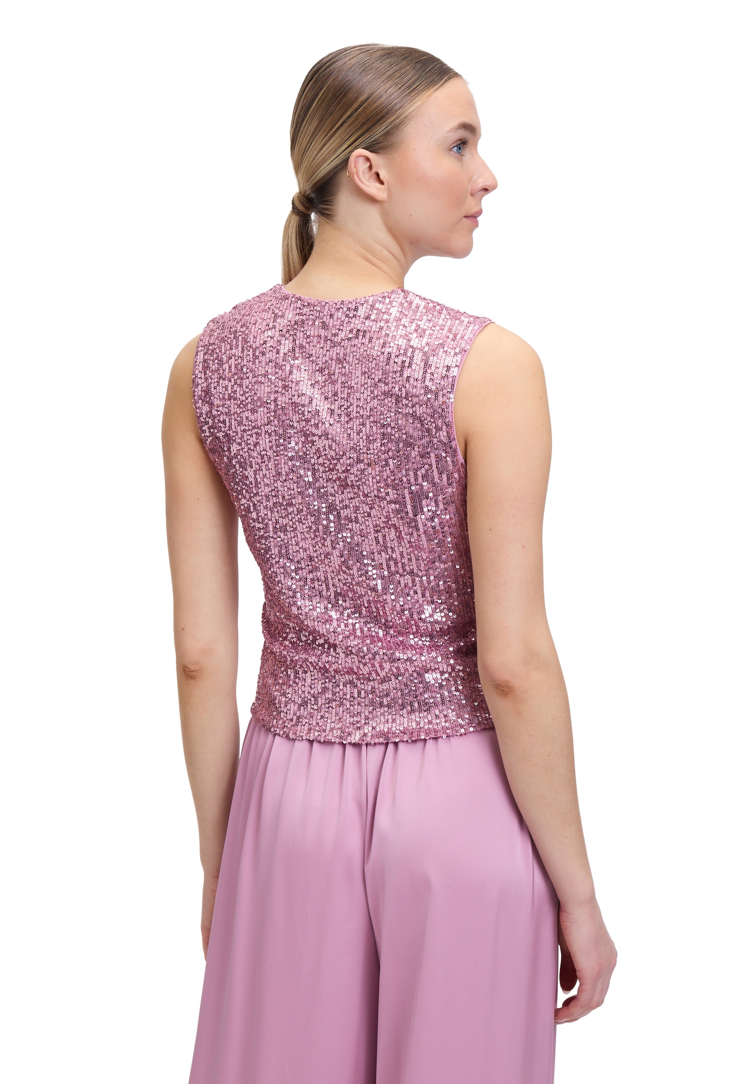 Vera Mont Tanktop »Pailletten-Top mit V-Ausschnitt«