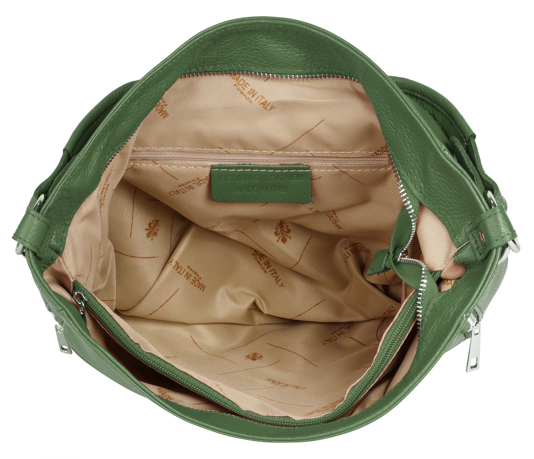 Cluty Henkeltasche, echt Leder, Made in Italy