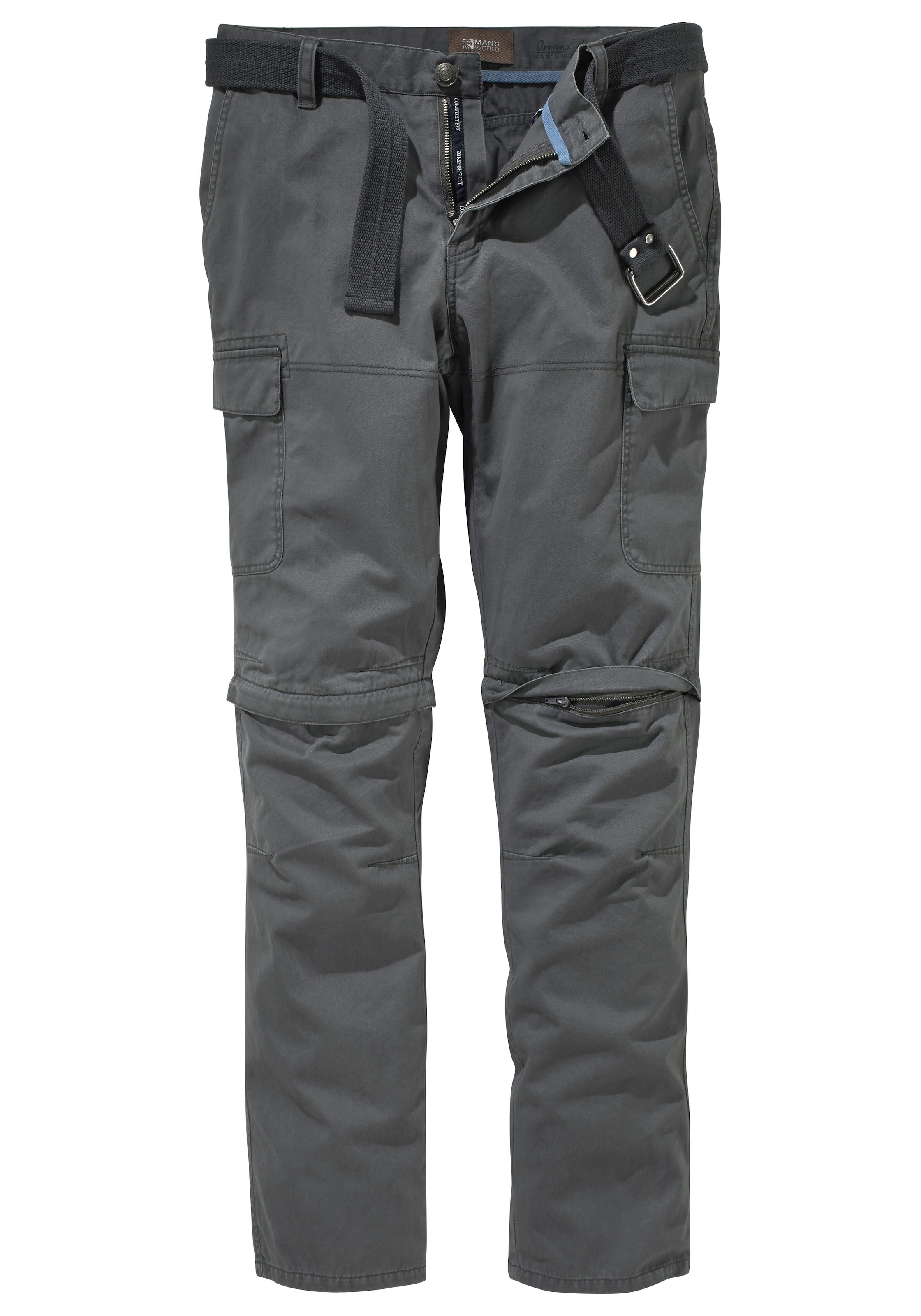 Man's World Cargohose, (Set, mit Gürtel), mit Zip-Off Funktion