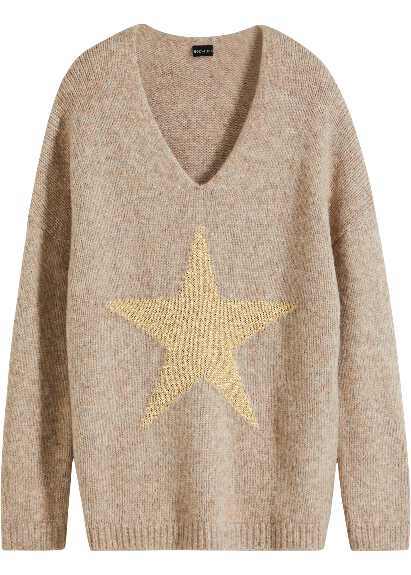 bonprix Strickpullover »Pullover mit Stern« Pullover mit Stern