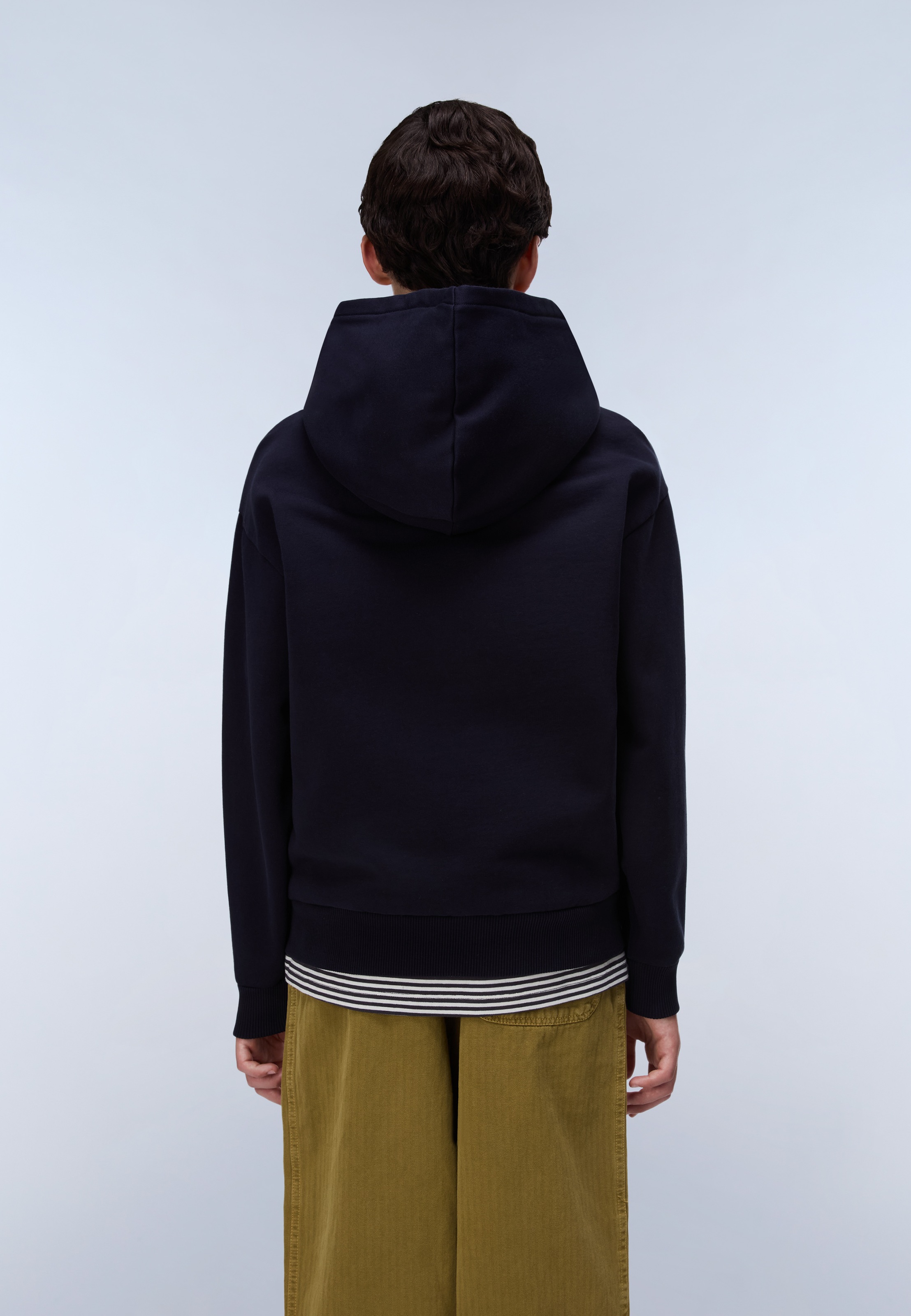 Napapijri Kapuzensweatshirt »K B-NEW BOX LOGO H W BLU MARINE«, für Jugendliche geeignet, aus Baumwolle und Polyester, normale Länge
