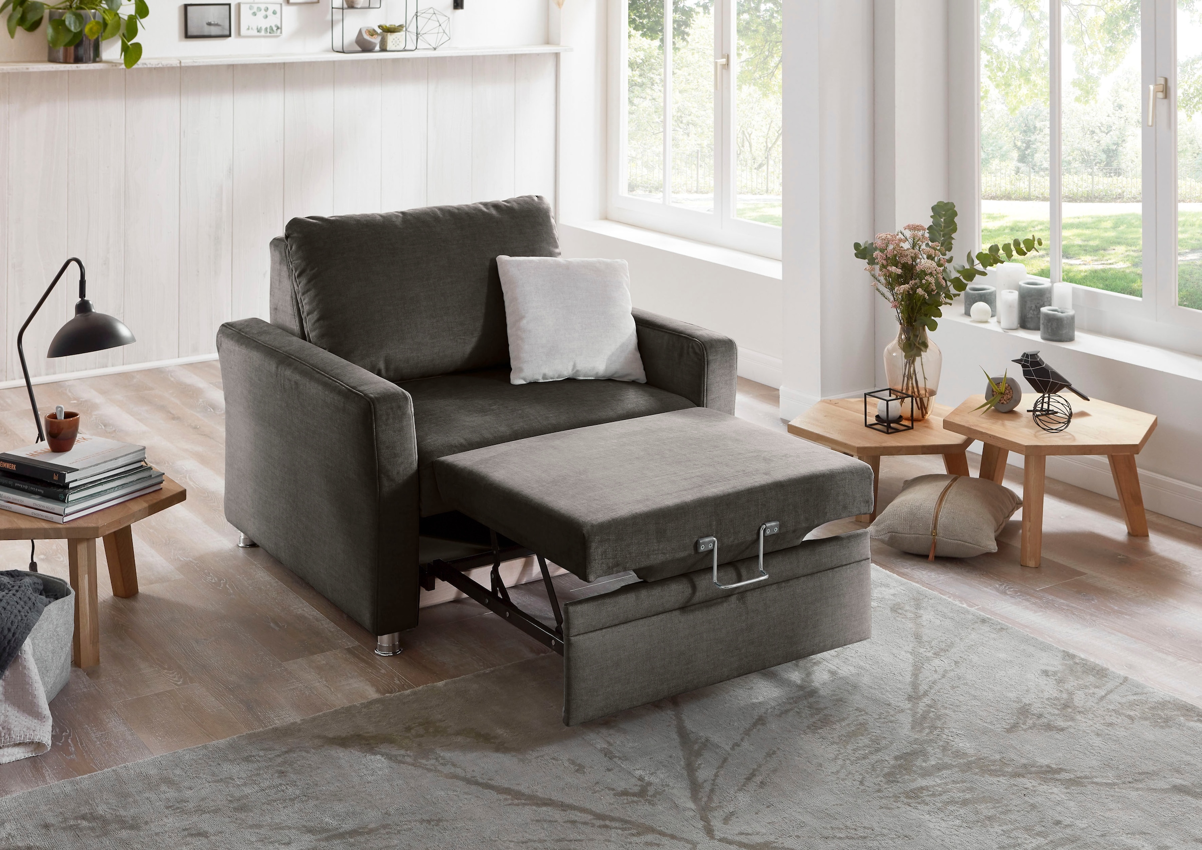 Die PlanBar Schlafsofa »MP-PD19021«, mit Längsschläferfunktion 80x210 cm