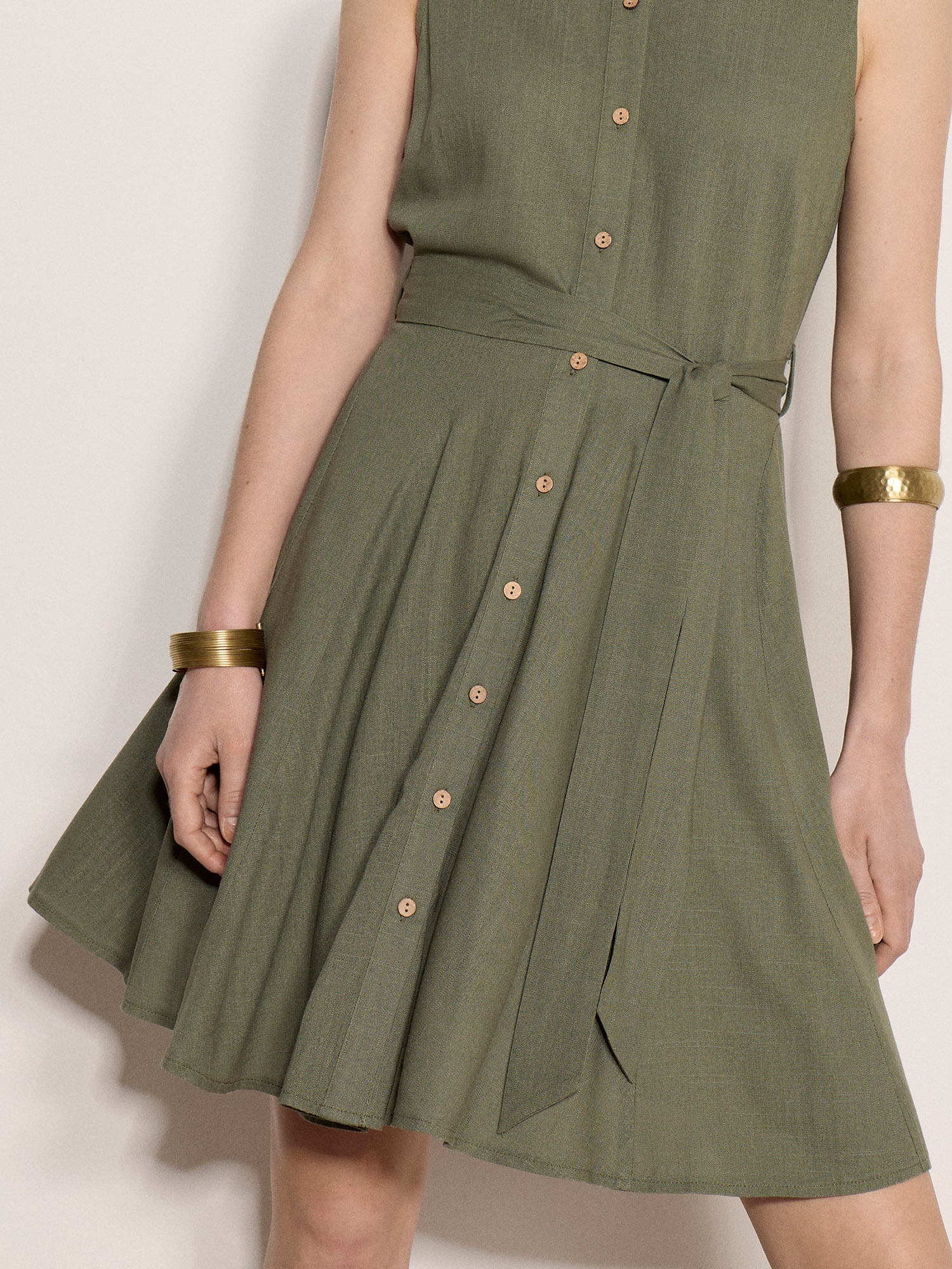 Apricot Minikleid »Minikleid« aus Leinenmischung