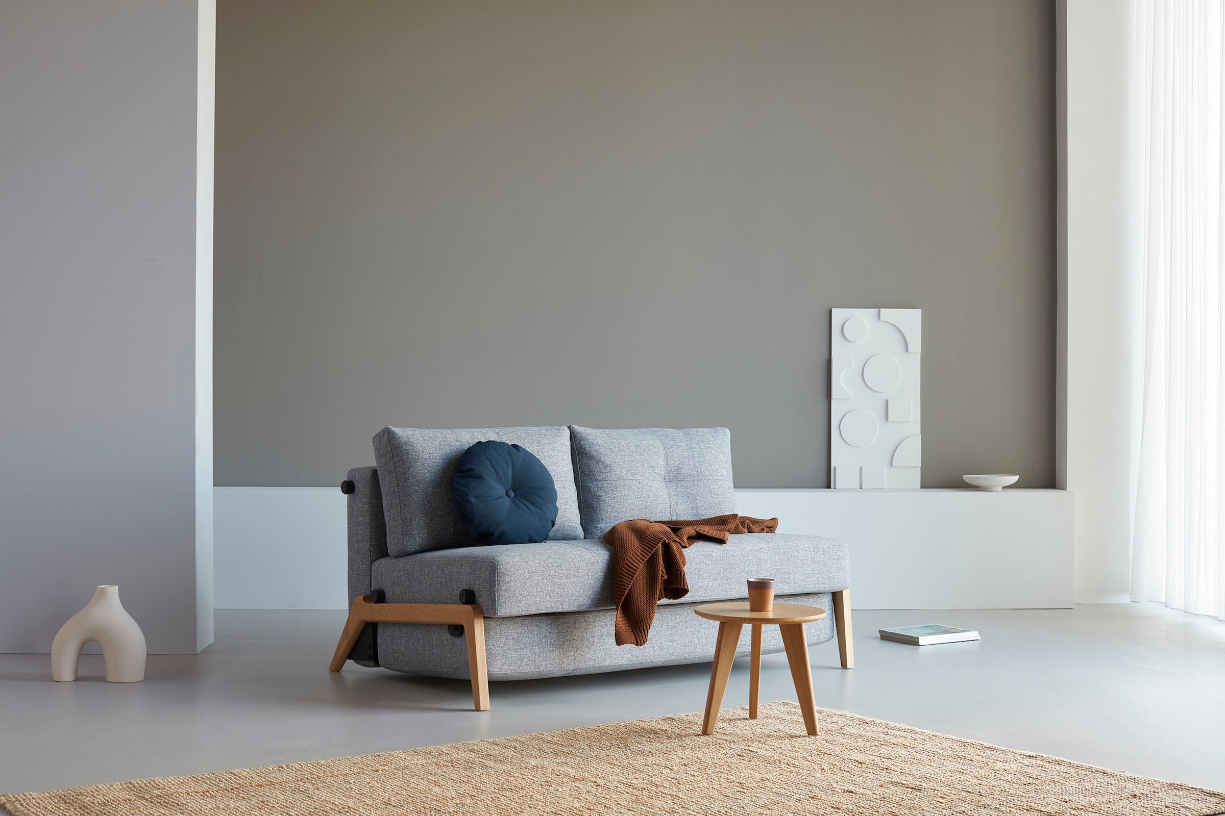 INNOVATION LIVING ™ Schlafsofa »Cubed Klappsofa, hochwertige Schlaffunktion, Design und extra Komfort« Frontauszug, sehr platzsparend, abgewinkelt Sitzen, waagerecht liegen
