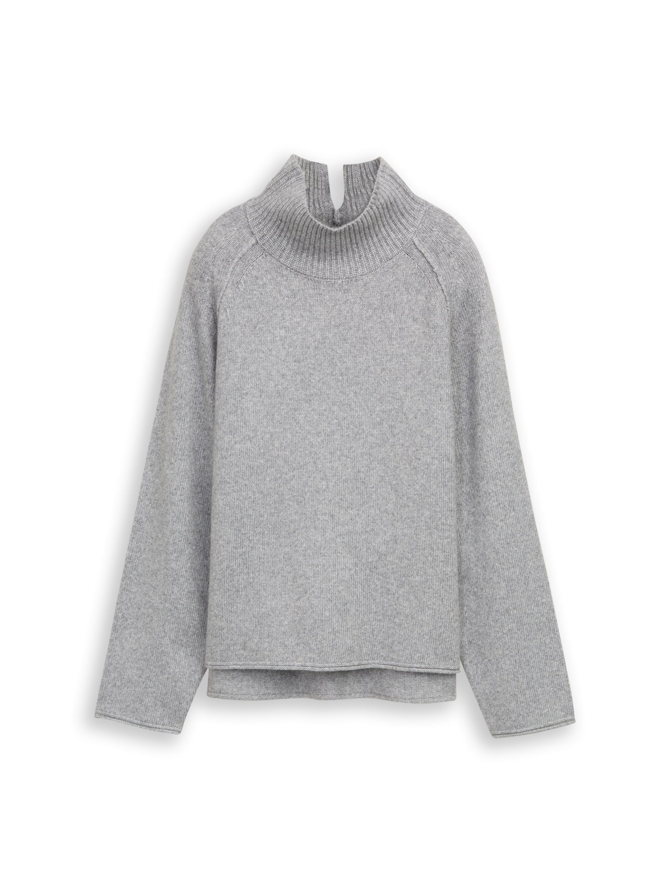 TOM TAILOR Strickpullover mit Stehkragen
