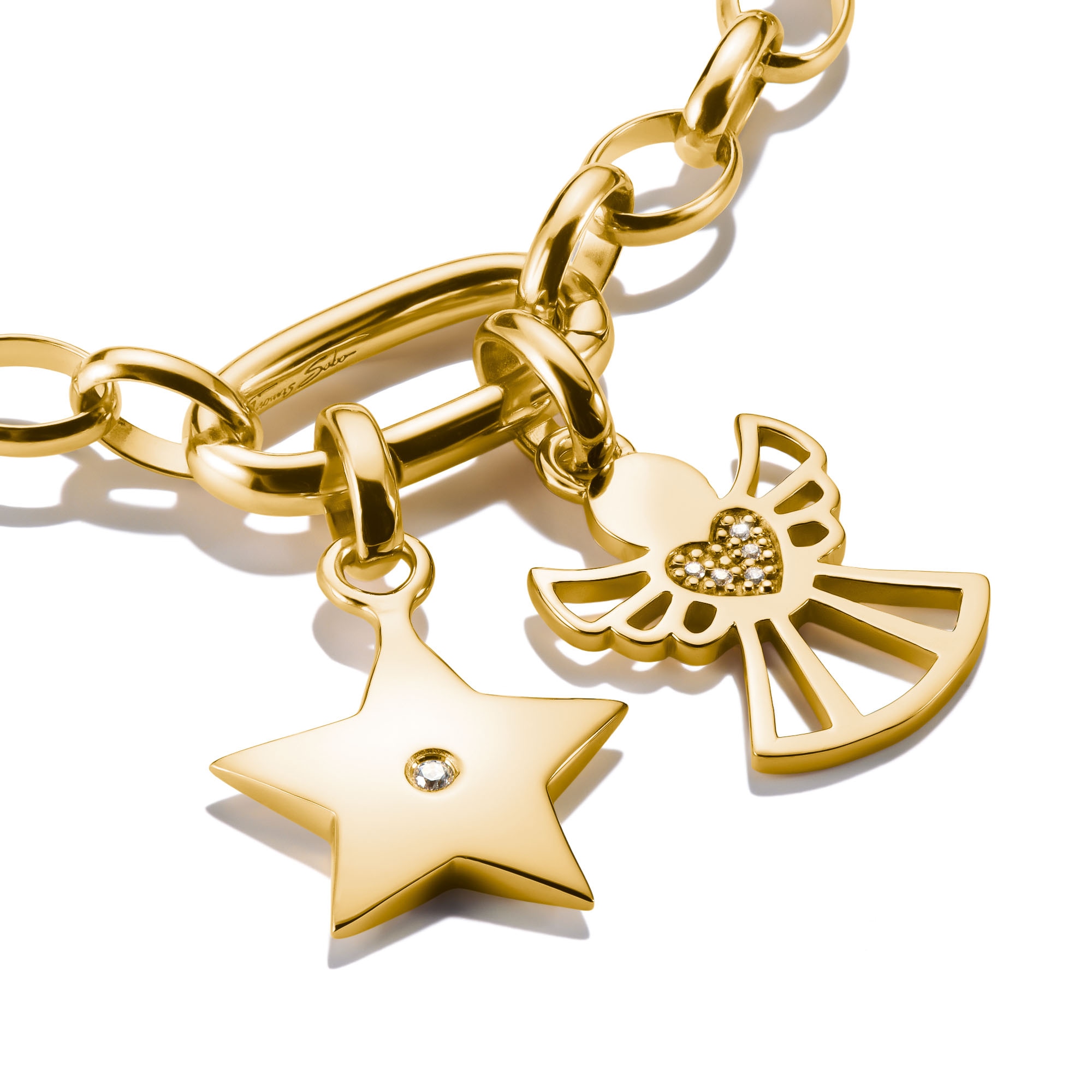 THOMAS SABO Charm Stern »Charm Stern der Hoffnung - Connect« mit Zirkonia (synth.)
