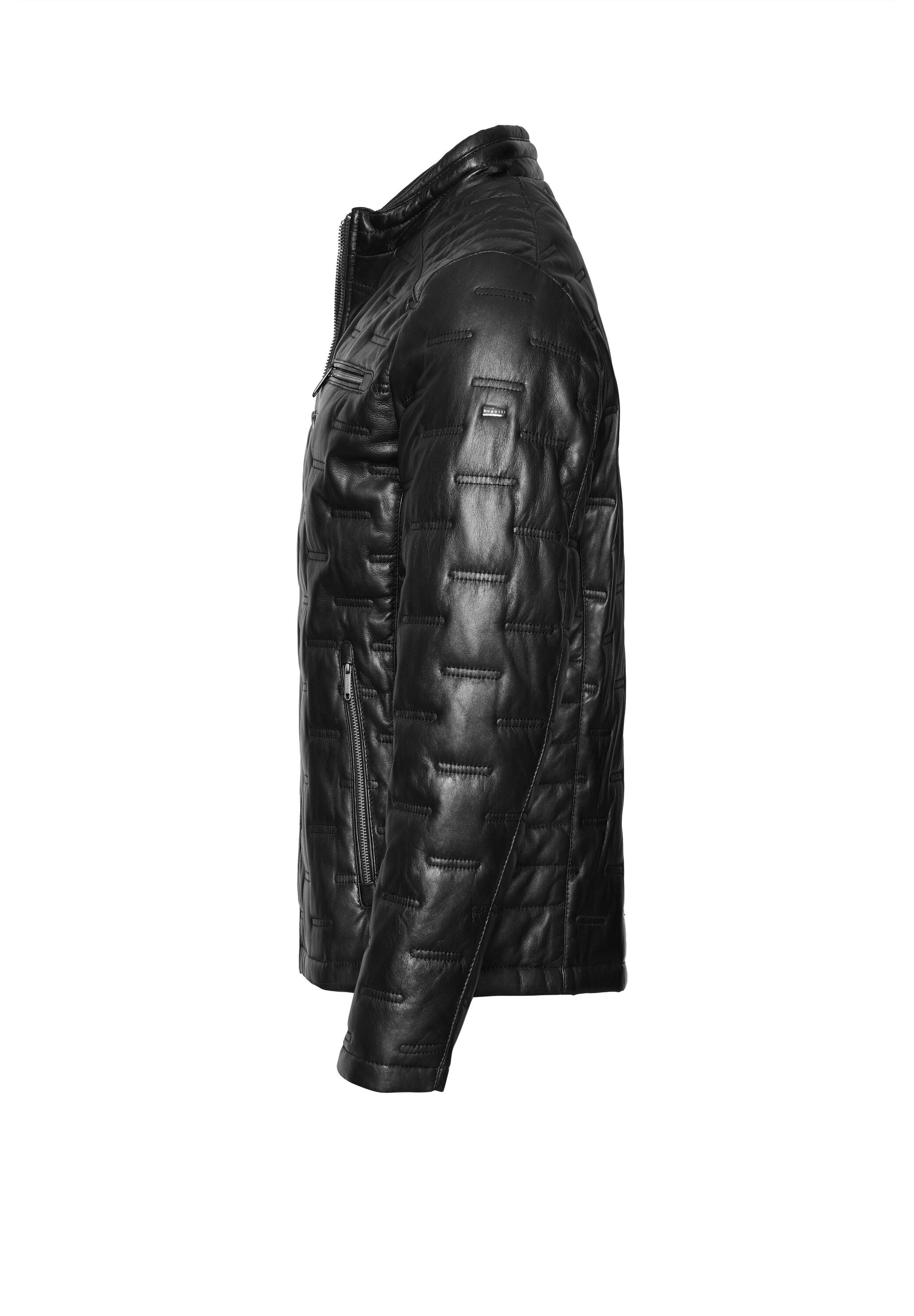 bugatti Lederjacke »BUSANDRO« ohne Kapuze mit Stehkragen
