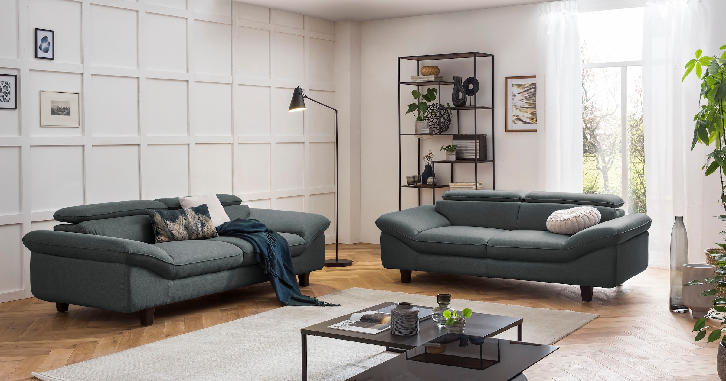 Home affaire 3-Sitzer »Pilot«, Big-Sofa mit Kopfteilverstellung