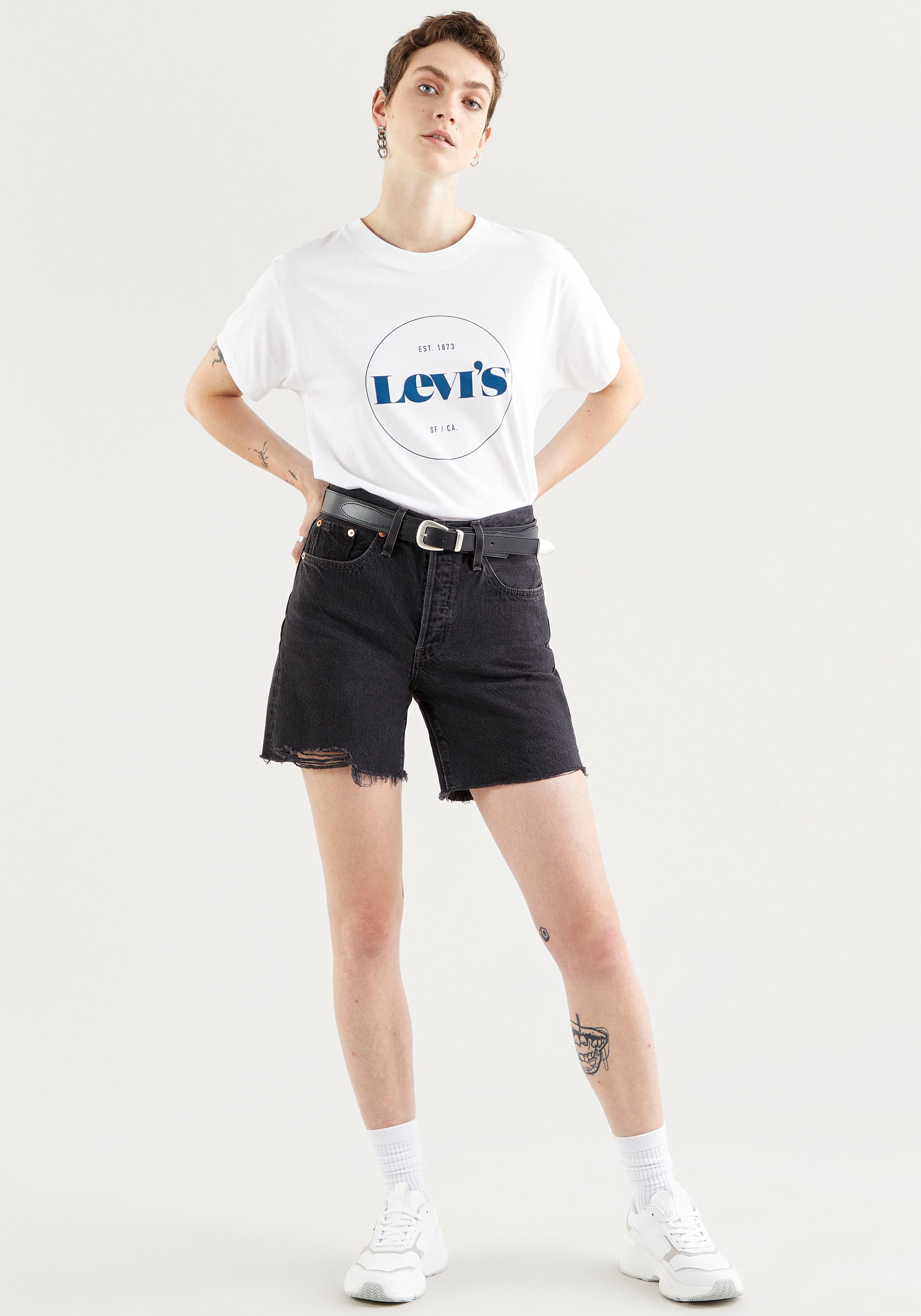 Levi's® Bermudas, Mit Fransen am Saum