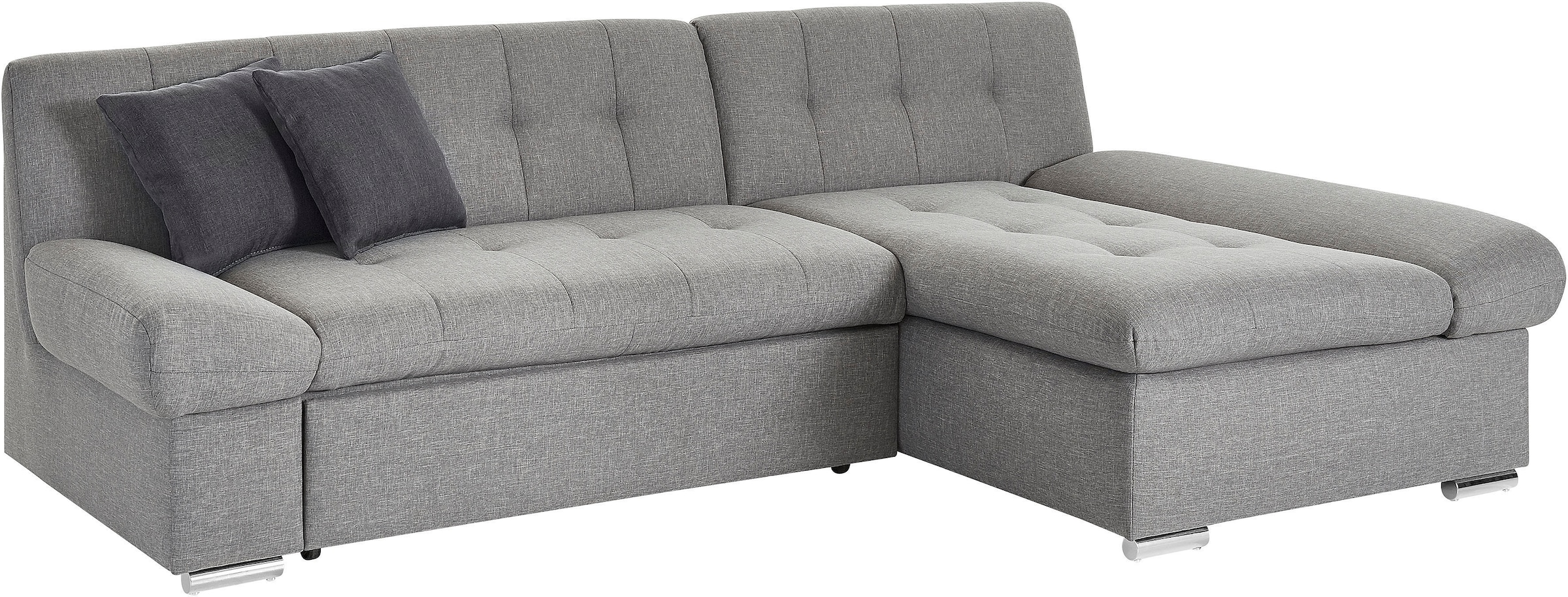 TRENDMANUFAKTUR Ecksofa »Reggae II, moderne Optik, Armteilverstellung, B/T 237/156cm, L-Form«, wahlweise mit Bettfunktion