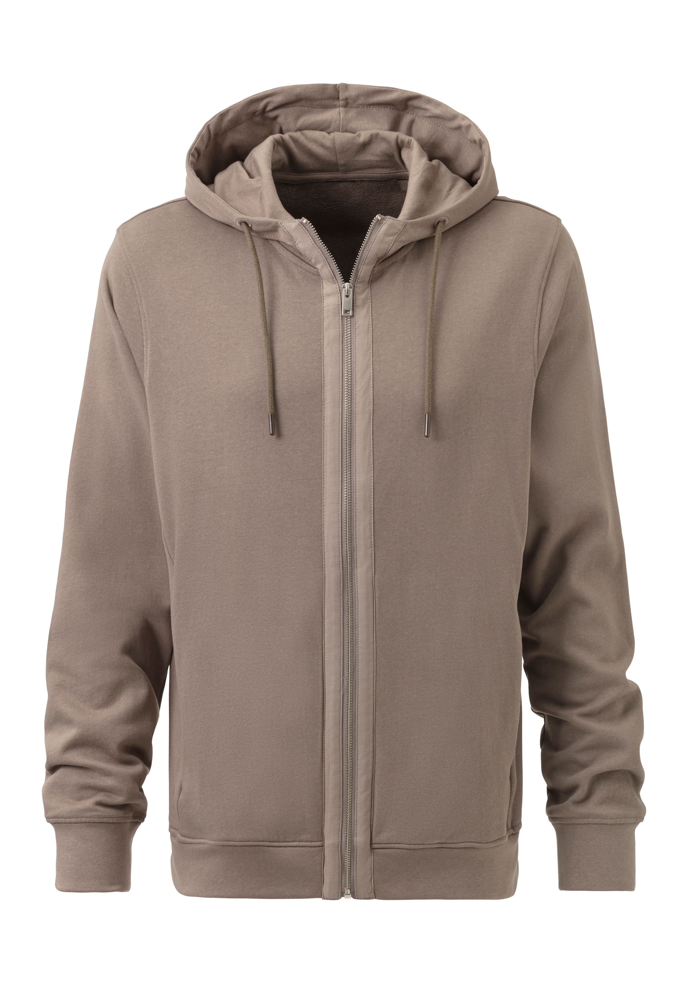 AUTHENTIC LE JOGGER Kapuzensweatjacke, Sweatjacke mit Eingrifftaschen aus Baumwoll-Mix